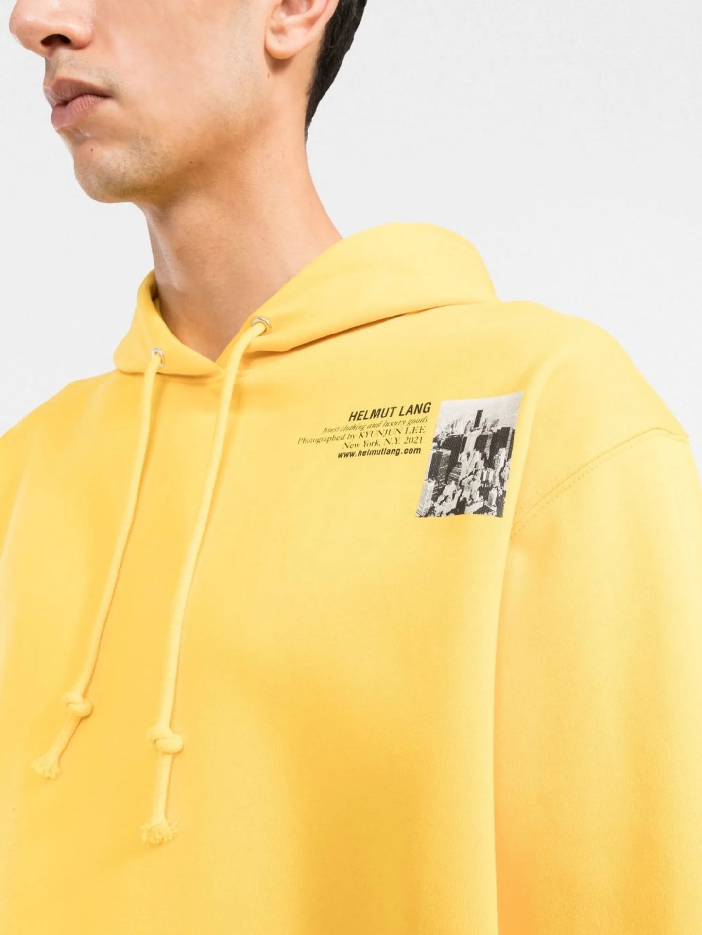 New York postcard print hoodie