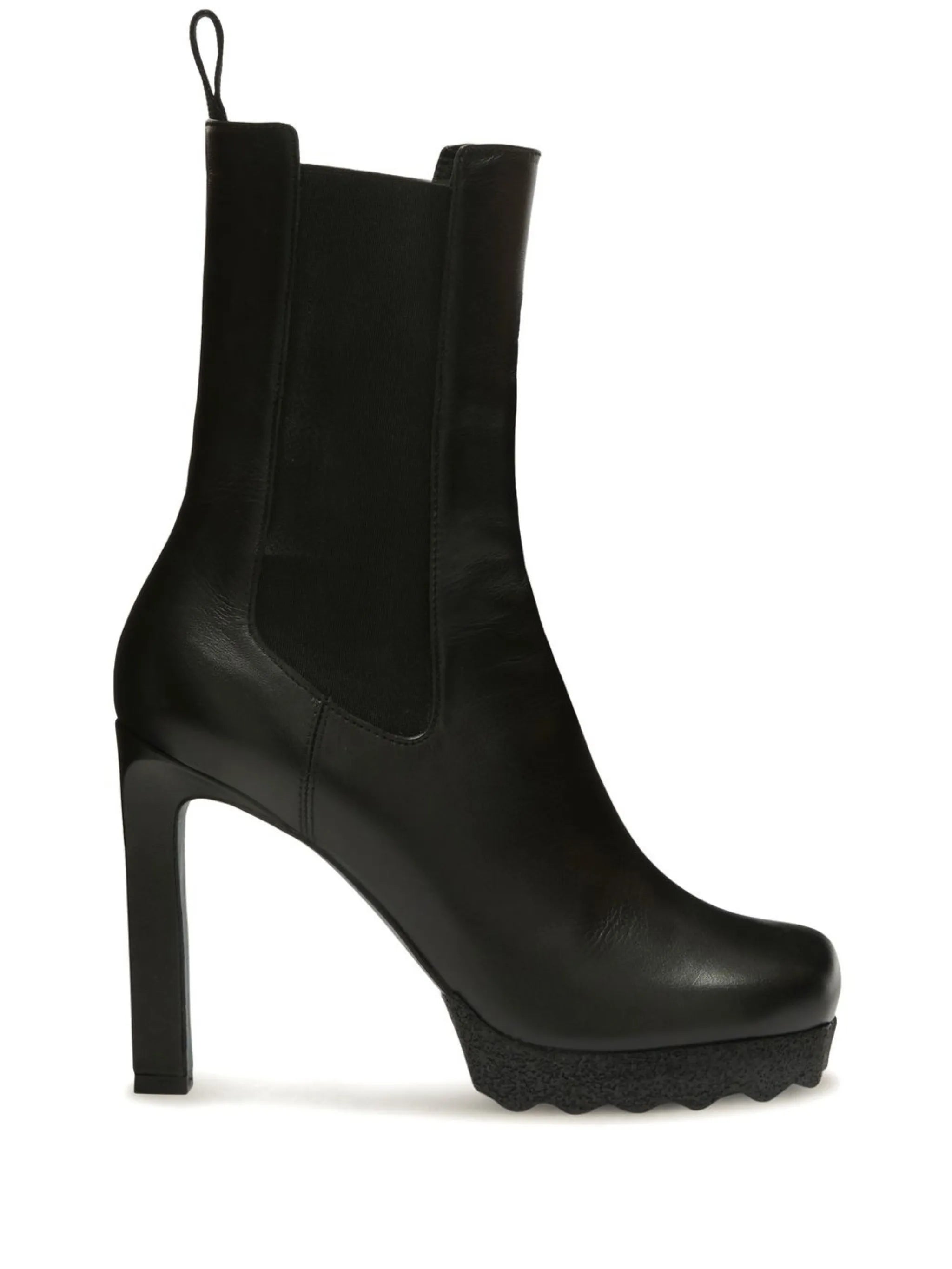 leather heeled boots