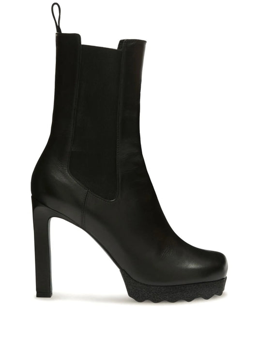 leather heeled boots