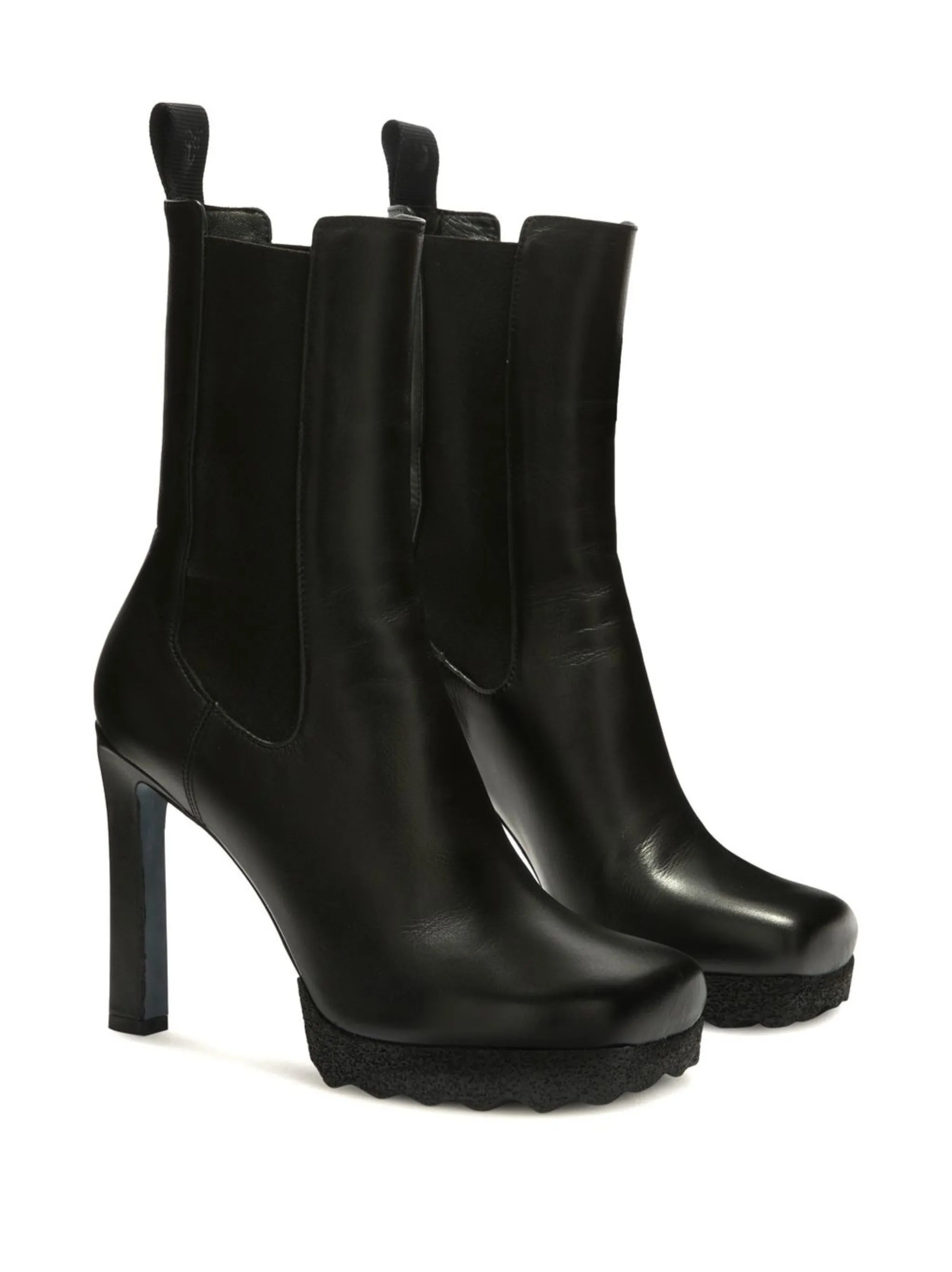 leather heeled boots