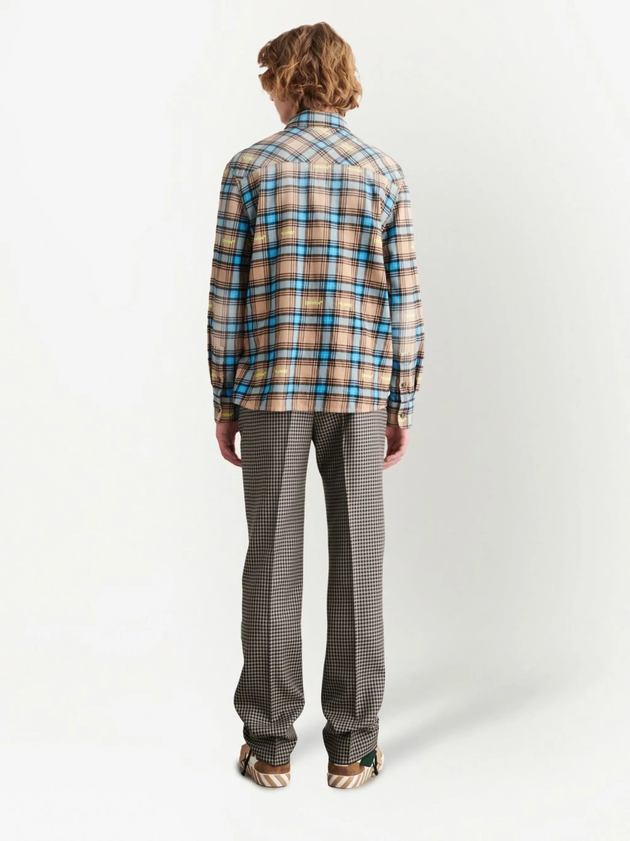 check-print long-sleeve shirt