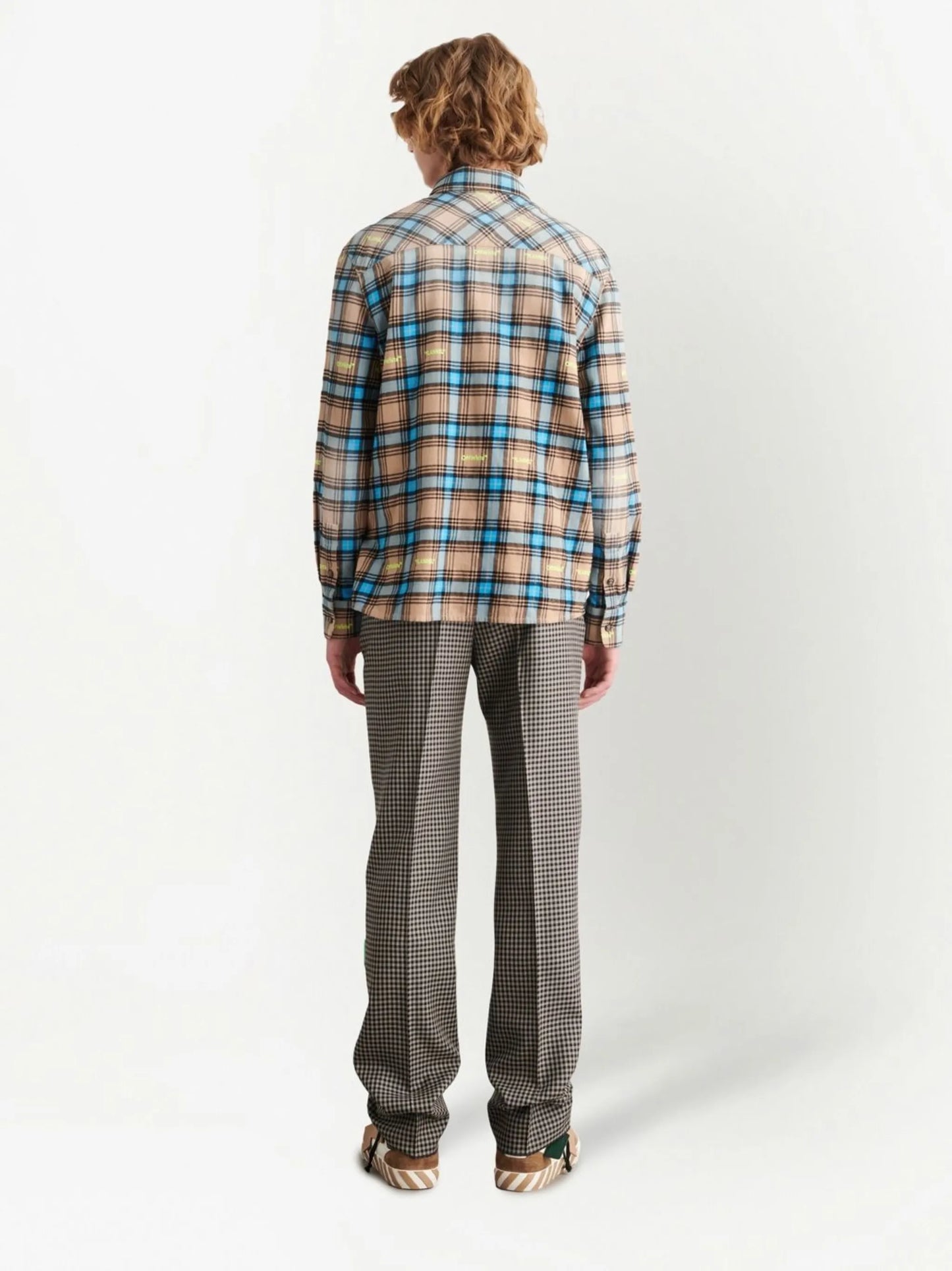 check-print long-sleeve shirt