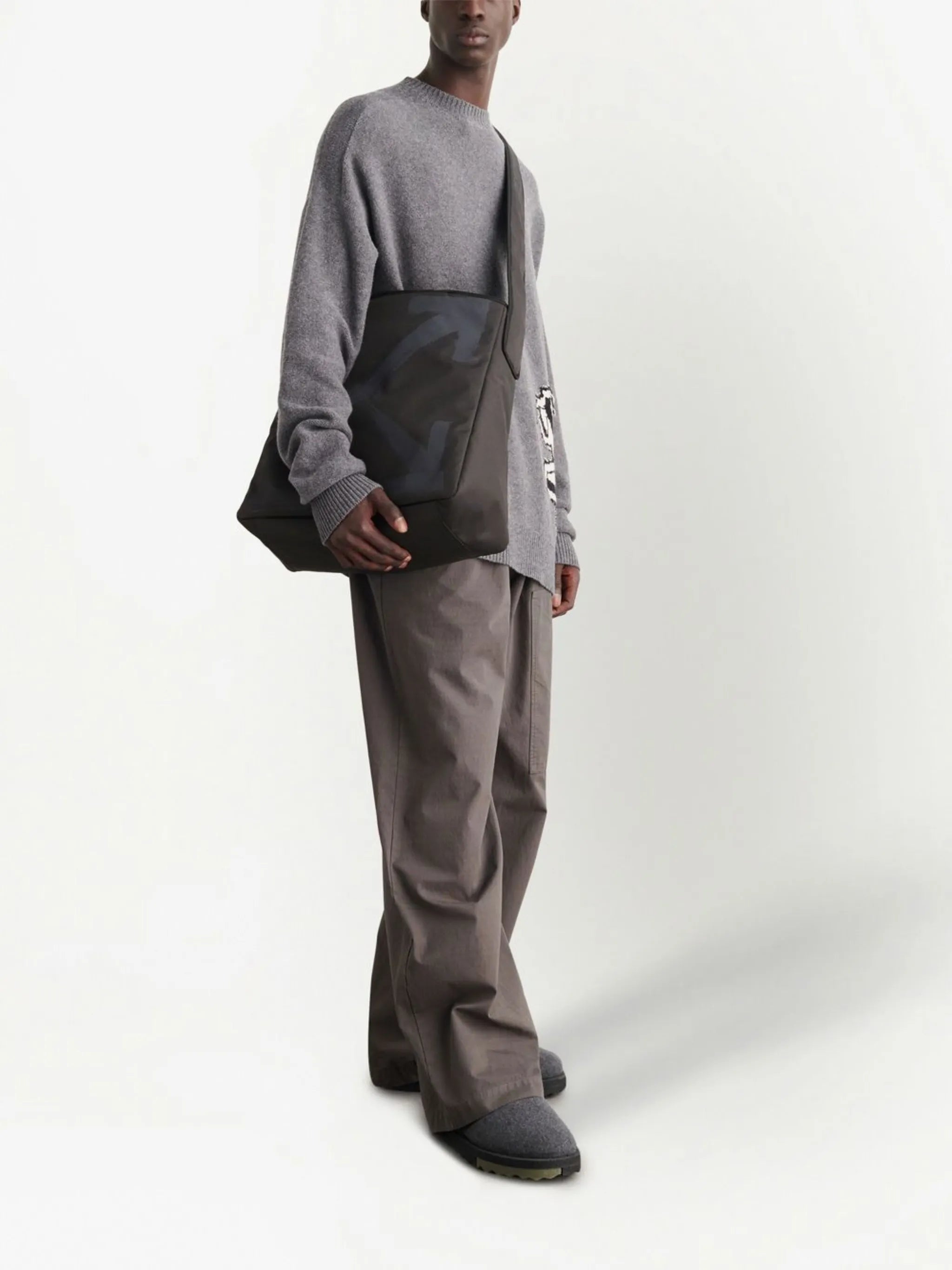 Arrows-print tote bag