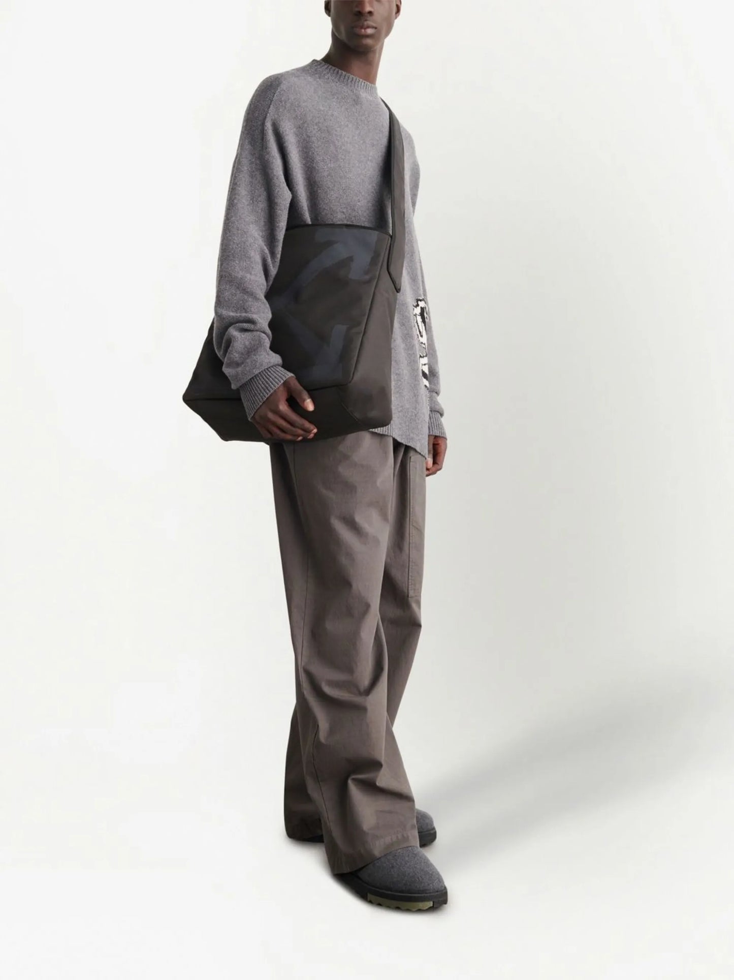 Arrows-print tote bag