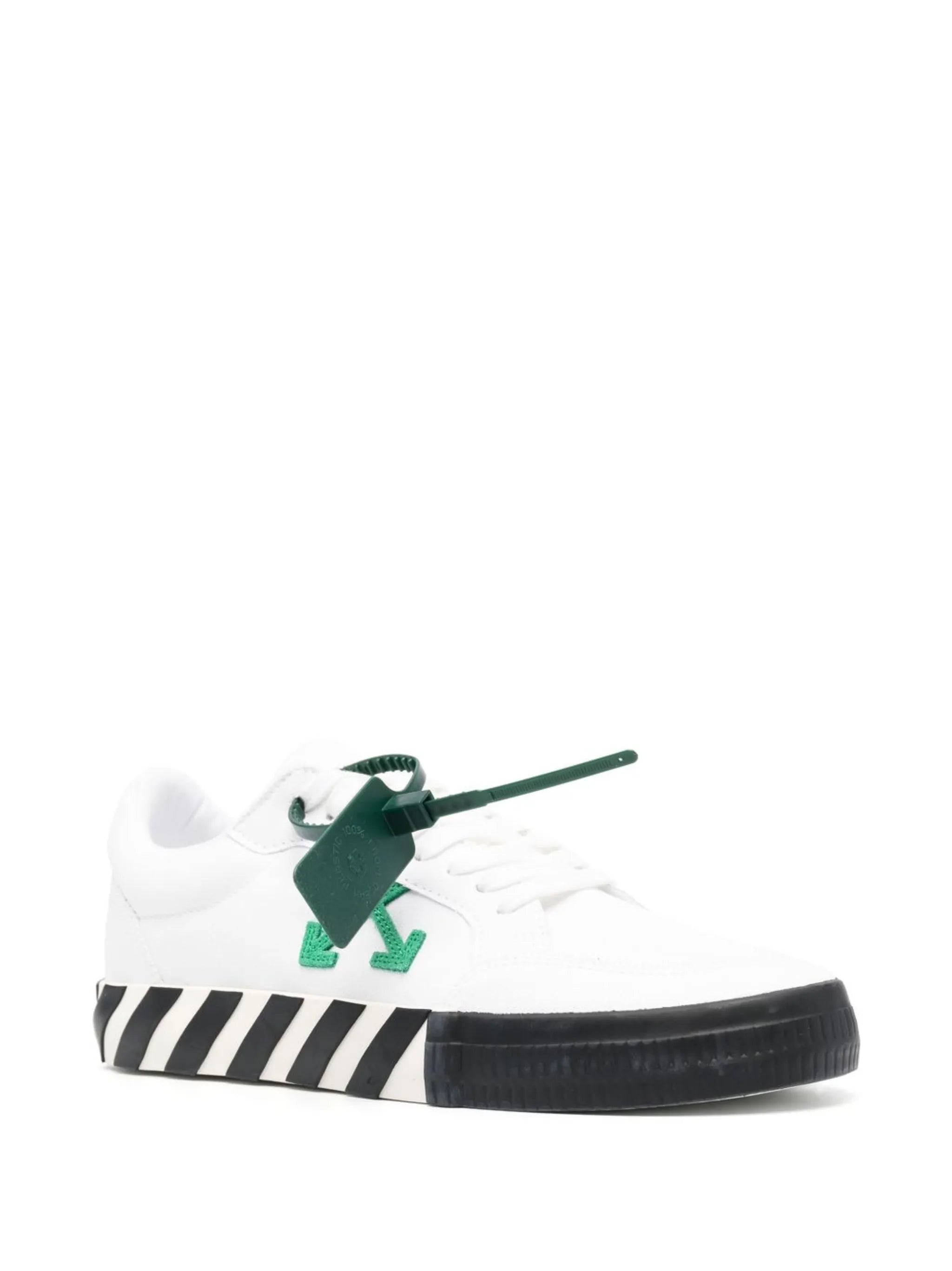 Vulcanized Arrows-motif canvas low-top sneakers