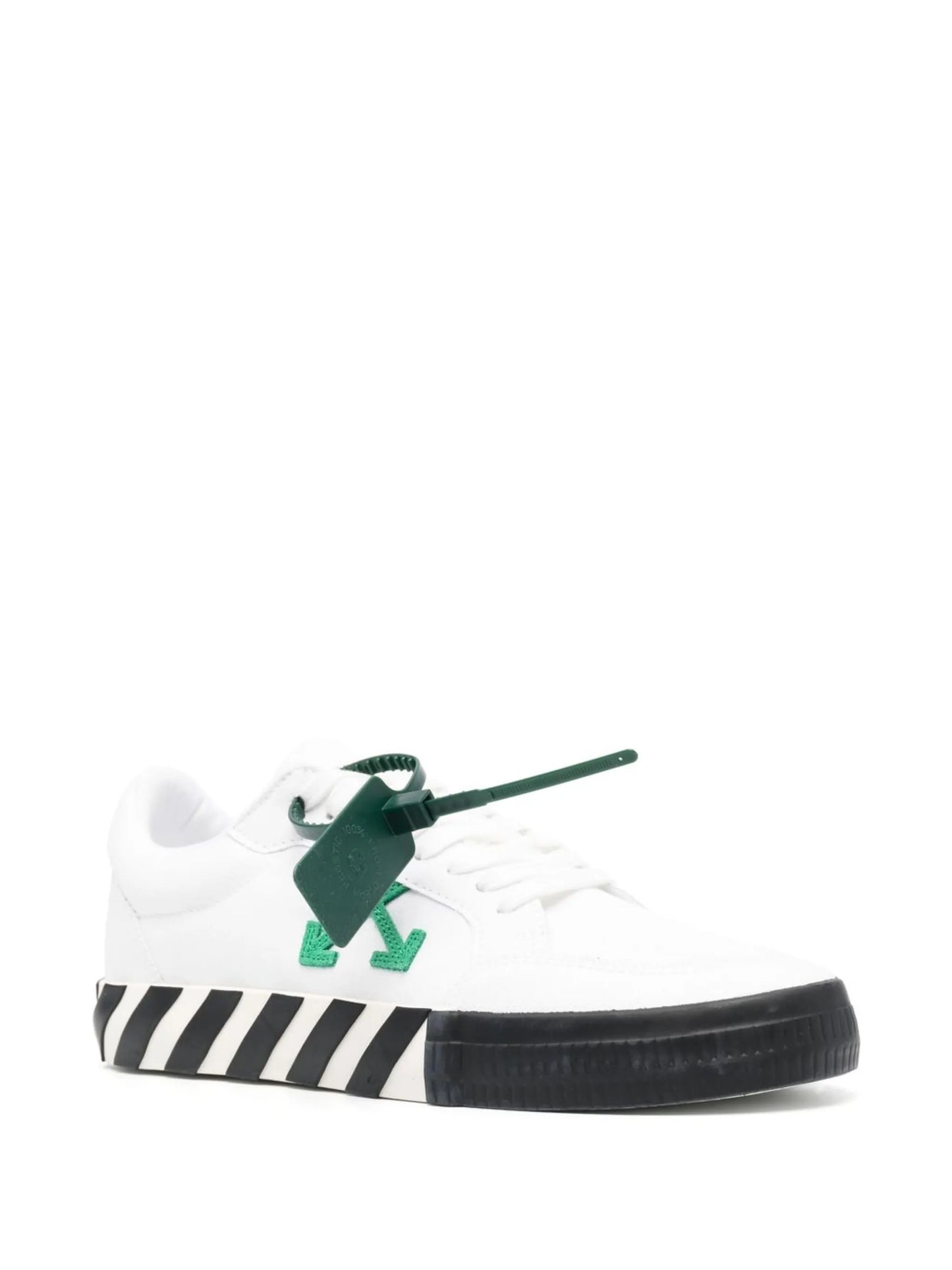 Vulcanized Arrows-motif canvas low-top sneakers