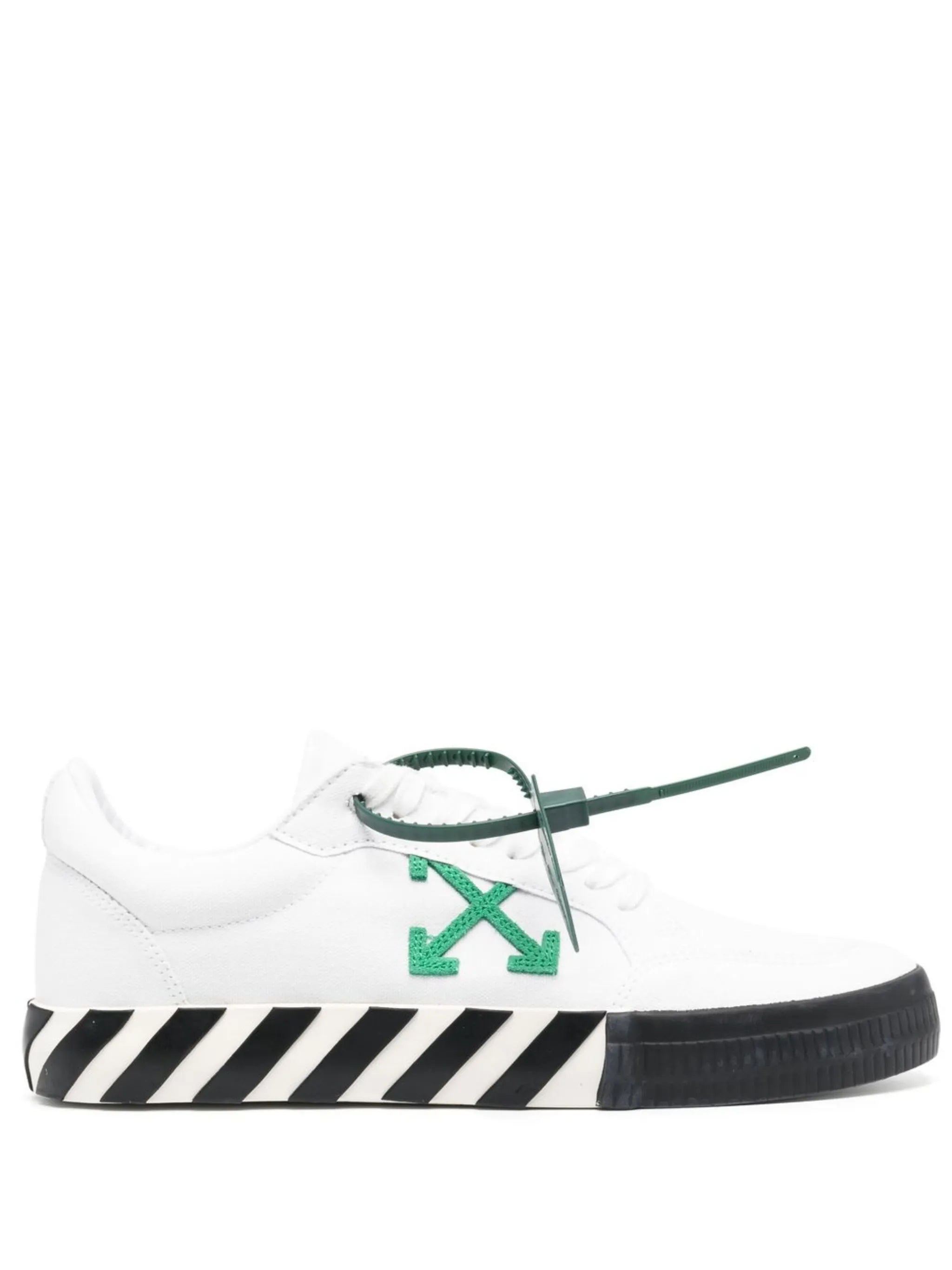 Vulcanized Arrows-motif canvas low-top sneakers