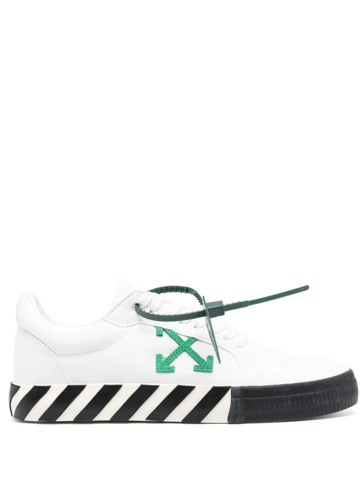 Vulcanized Arrows-motif canvas low-top sneakers