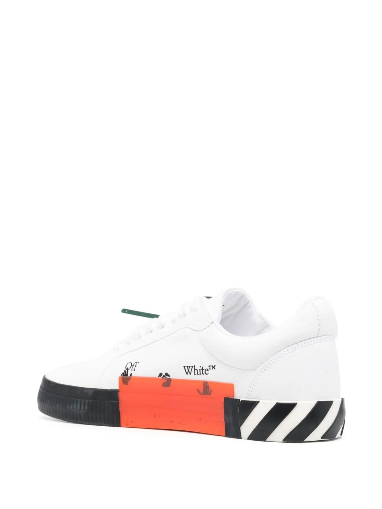 Vulcanized Arrows-motif canvas low-top sneakers