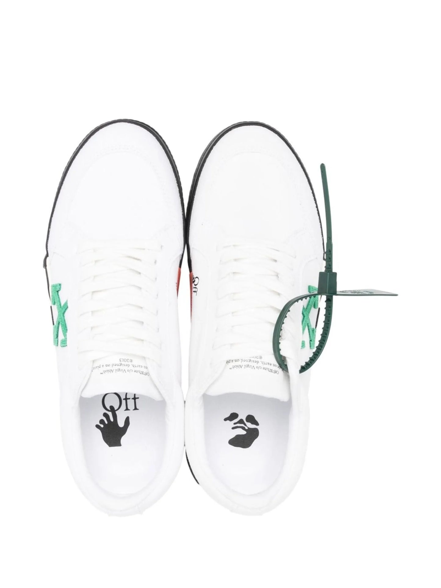 Vulcanized Arrows-motif canvas low-top sneakers