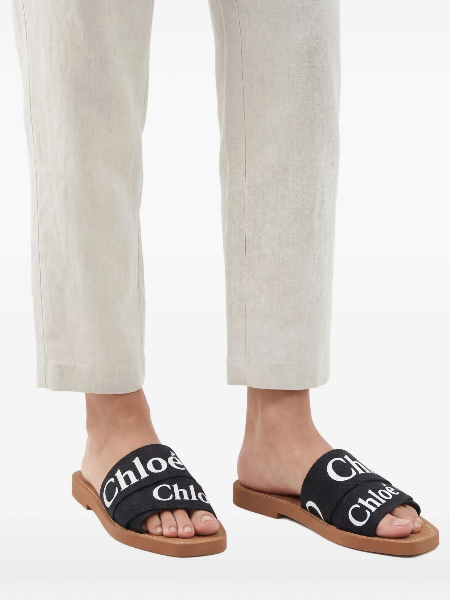 Woody logo-print sandals