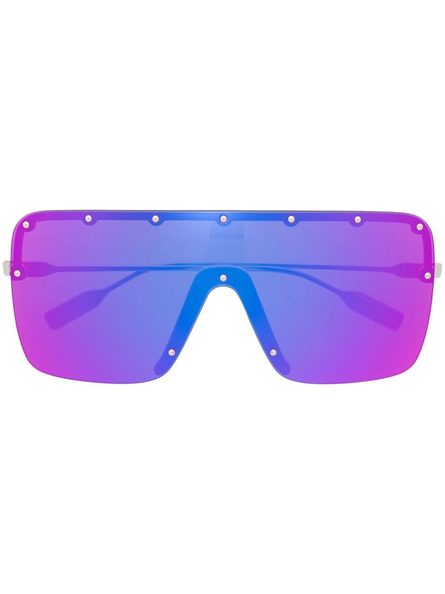 oversized-frame studded sunglasses