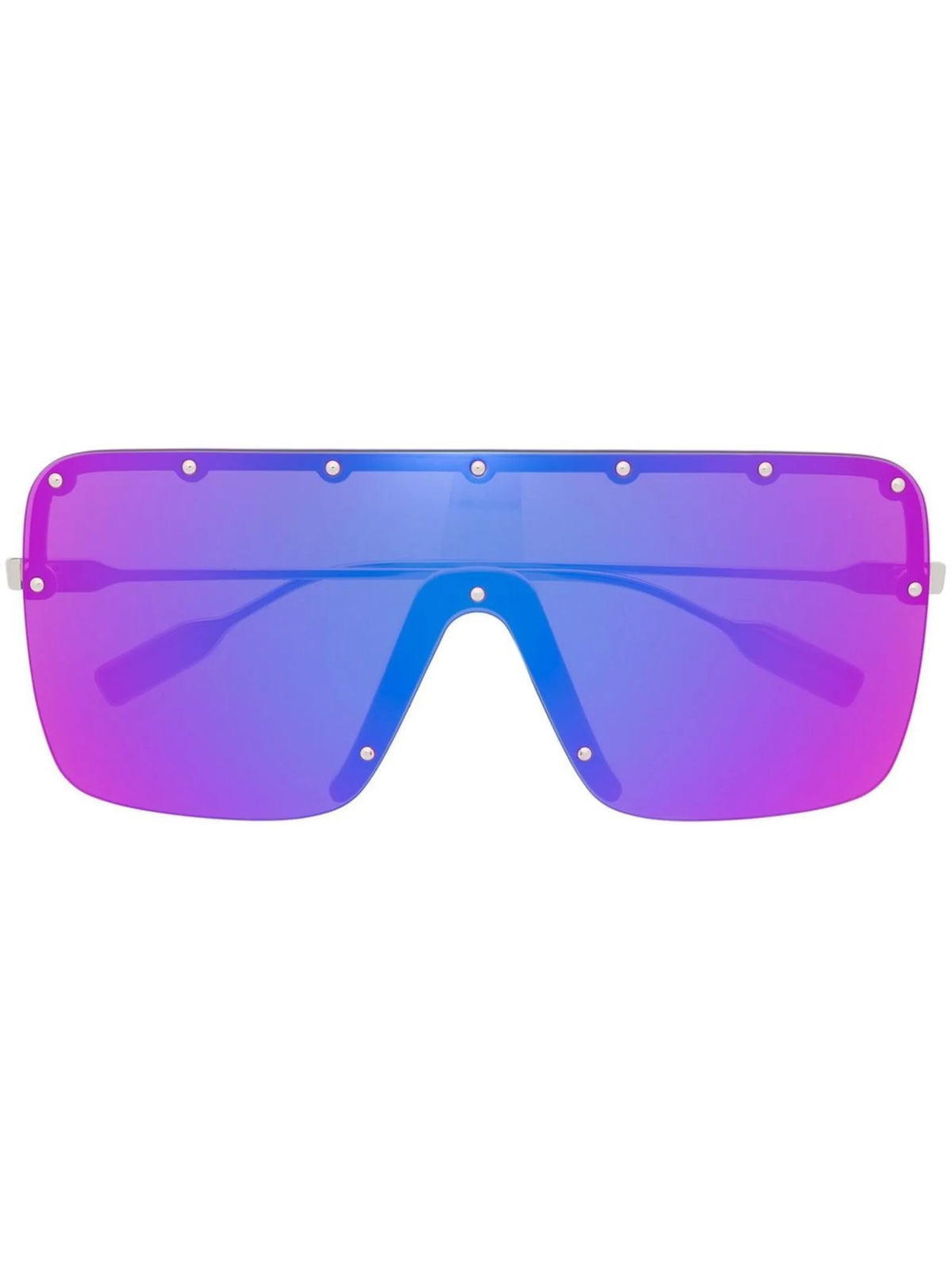 oversized-frame studded sunglasses