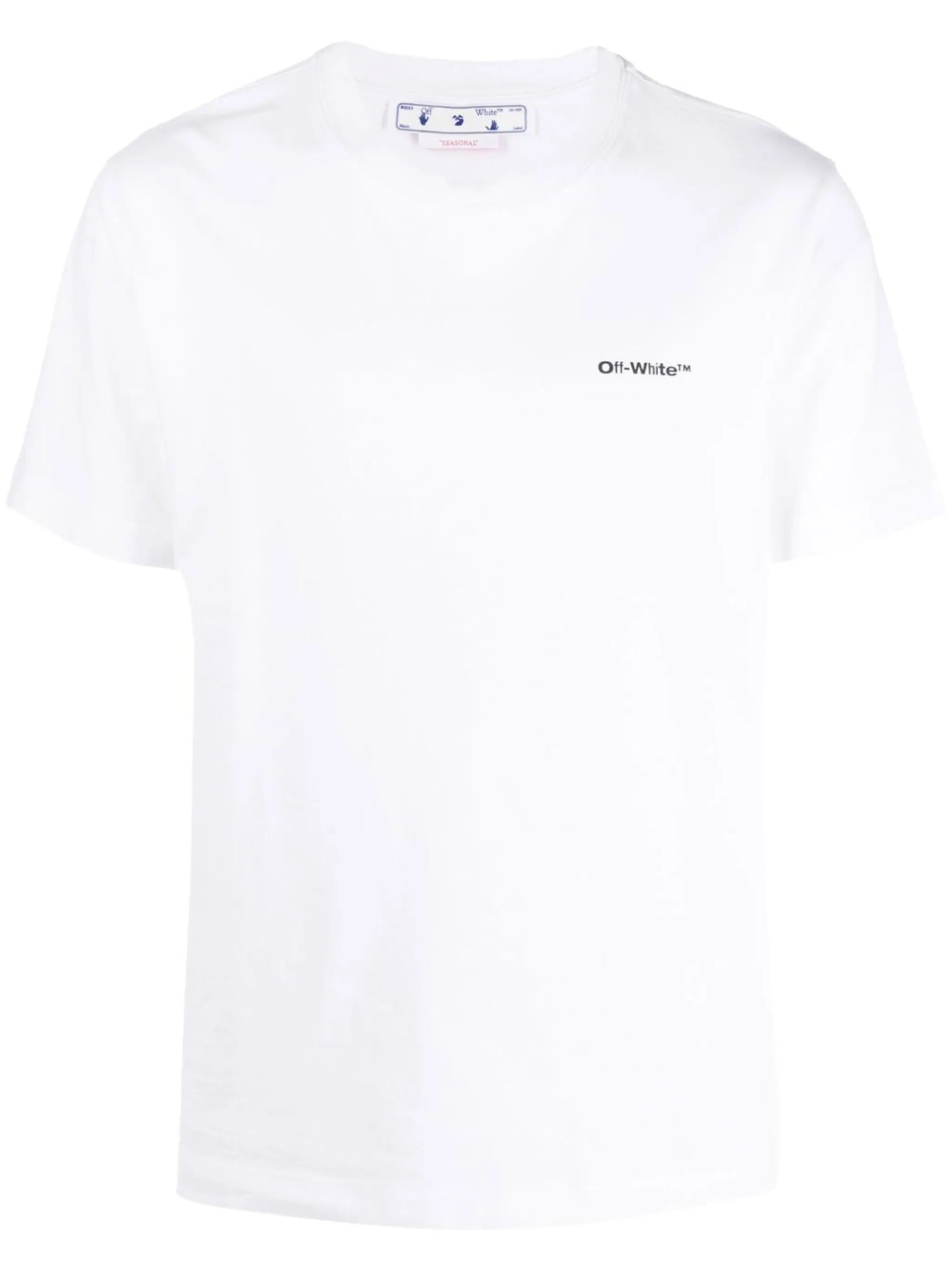 Wave Diag-Stripe cotton T-shirt