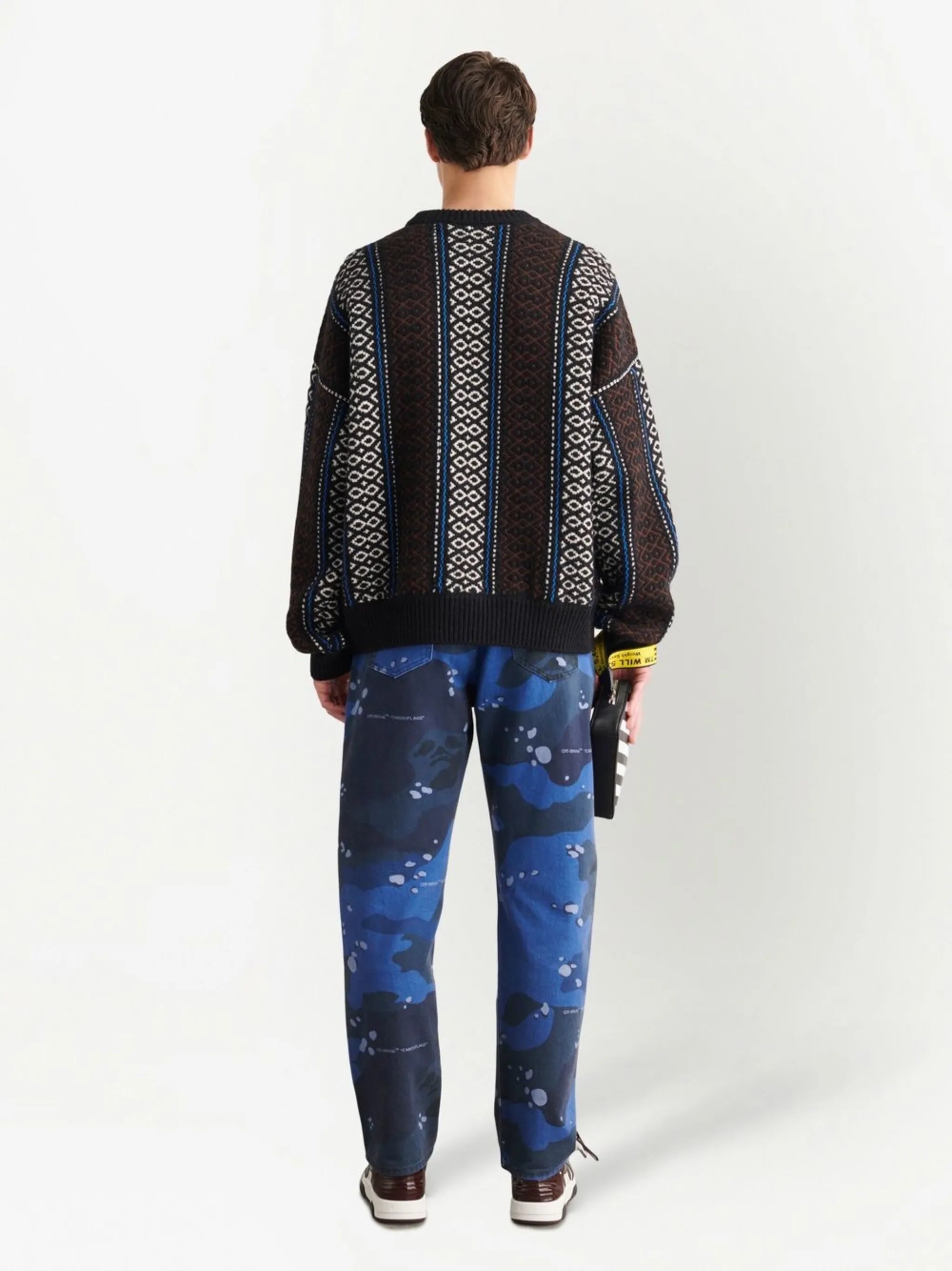 intarsia-knit logo-embellished jumper