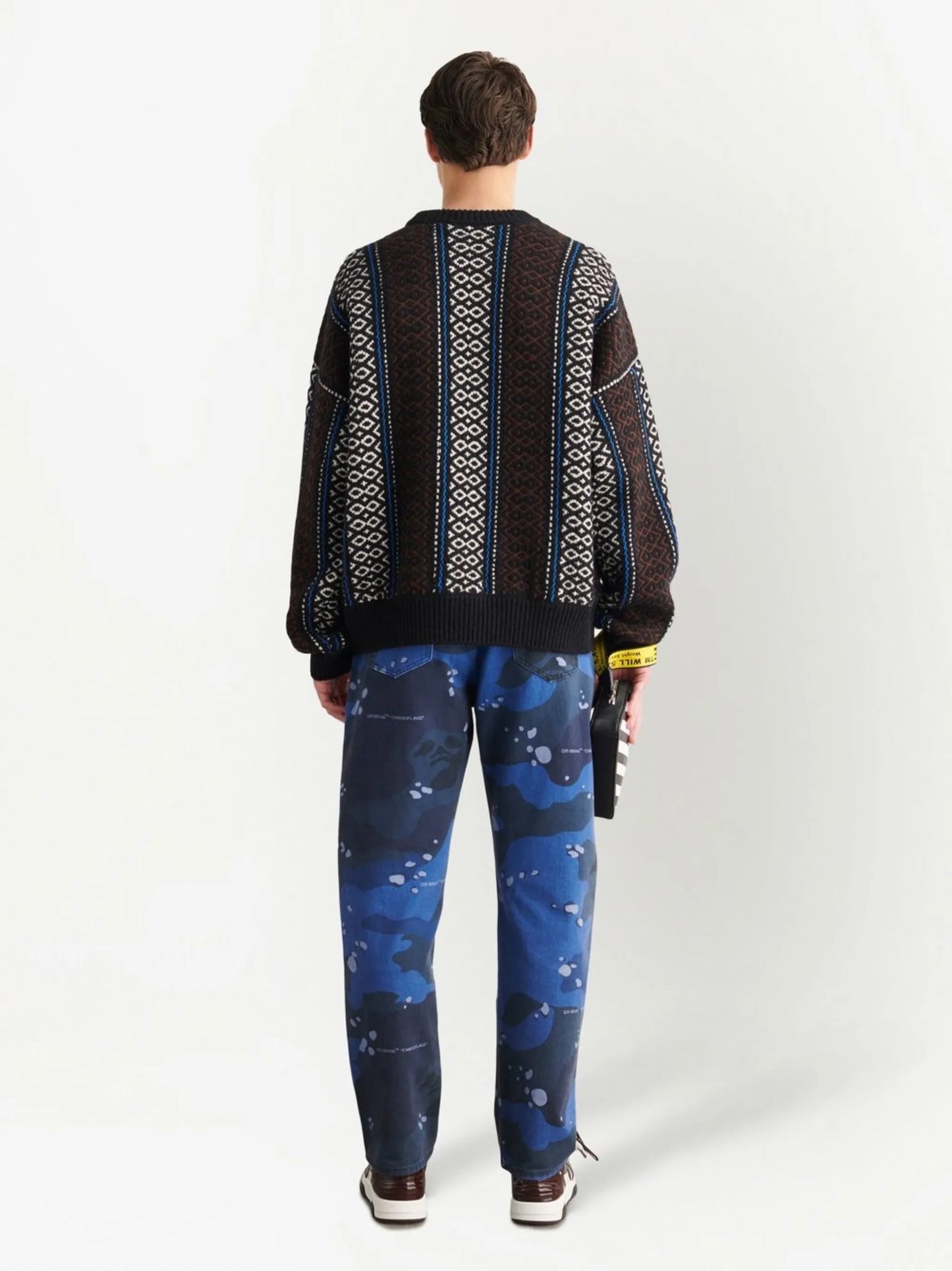 intarsia-knit logo-embellished jumper