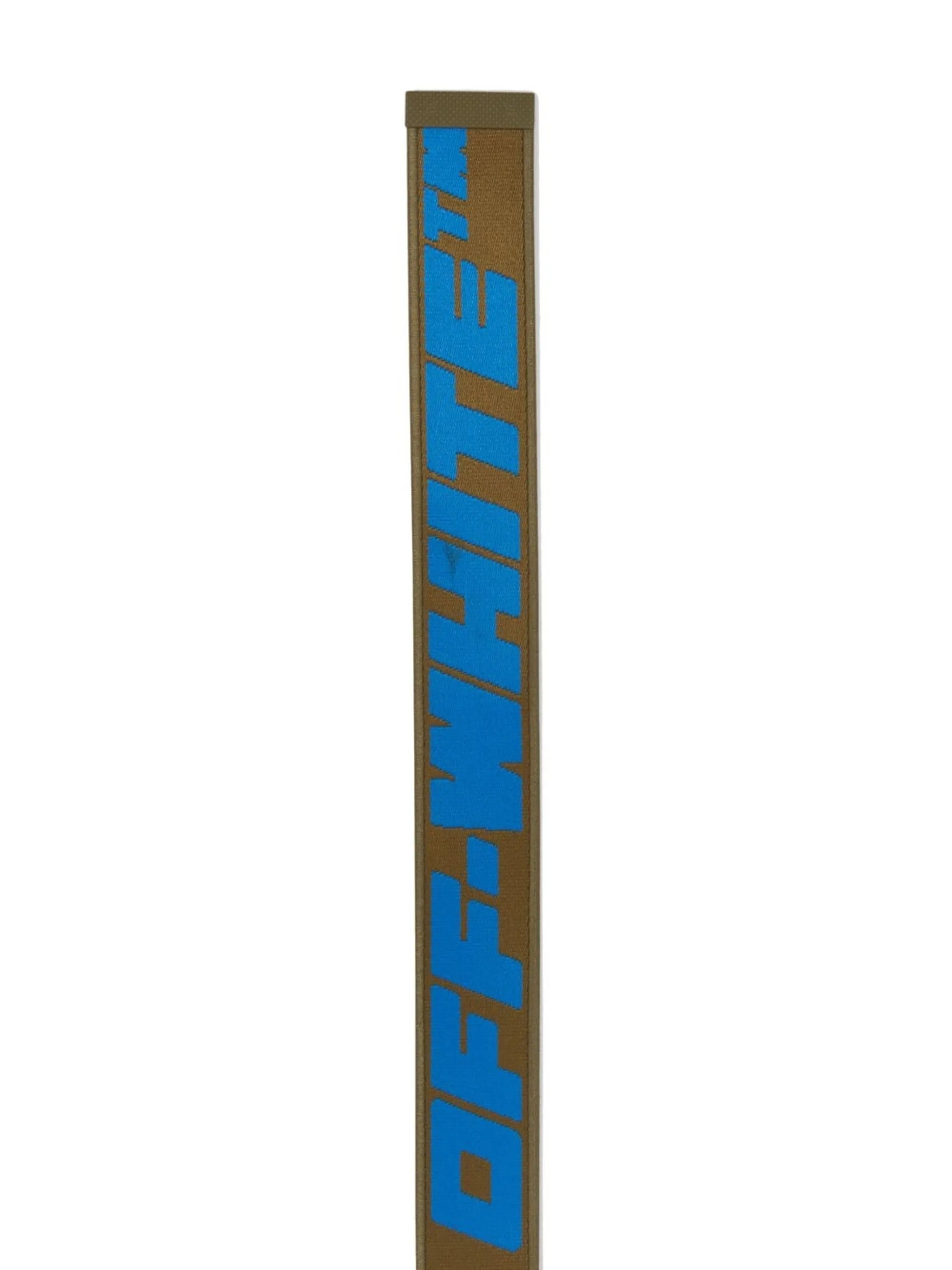 Industrial logo-print belt