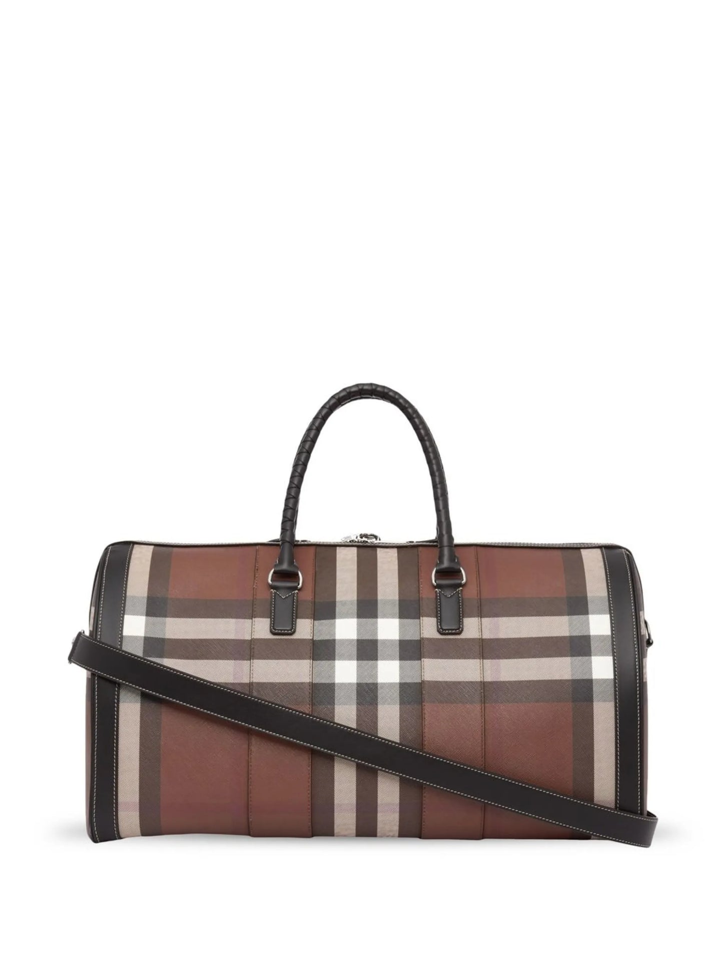 logo detail check holdall