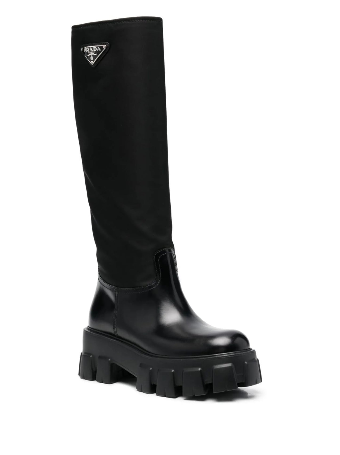 Monolith knee-length boots