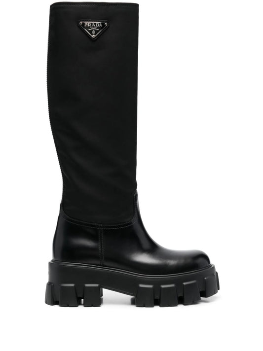 Monolith knee-length boots
