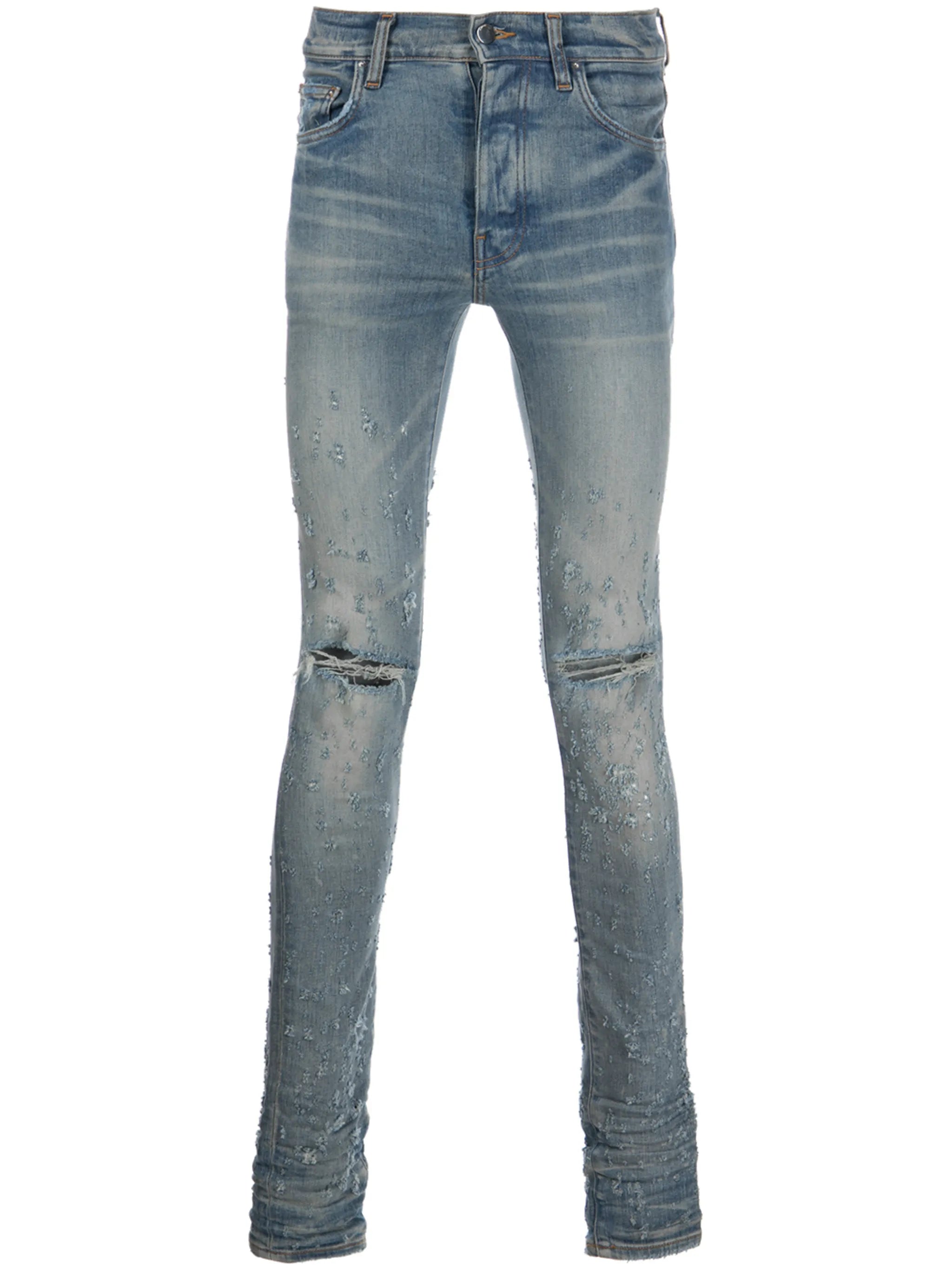 distressed skinny jeans