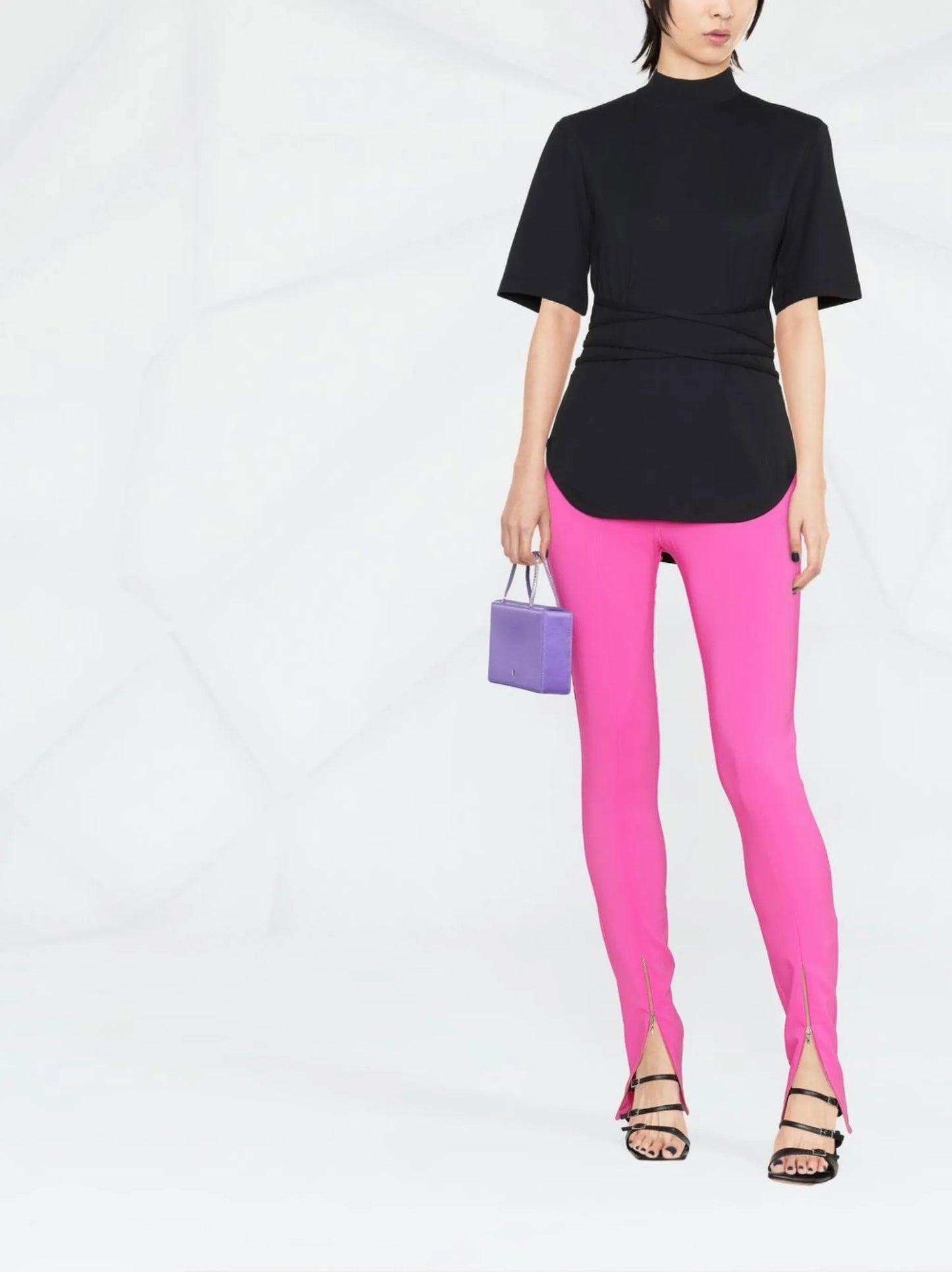 Aurelie tied-waist T-shirt