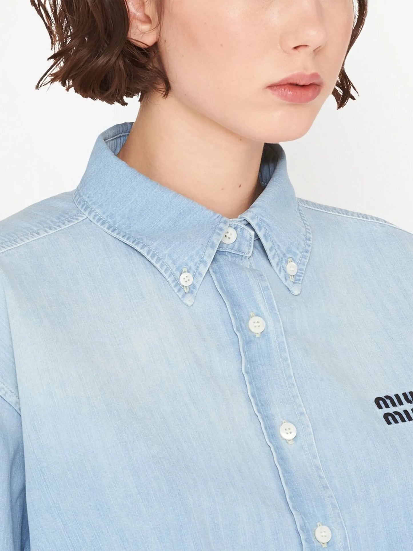Chambray denim shirt