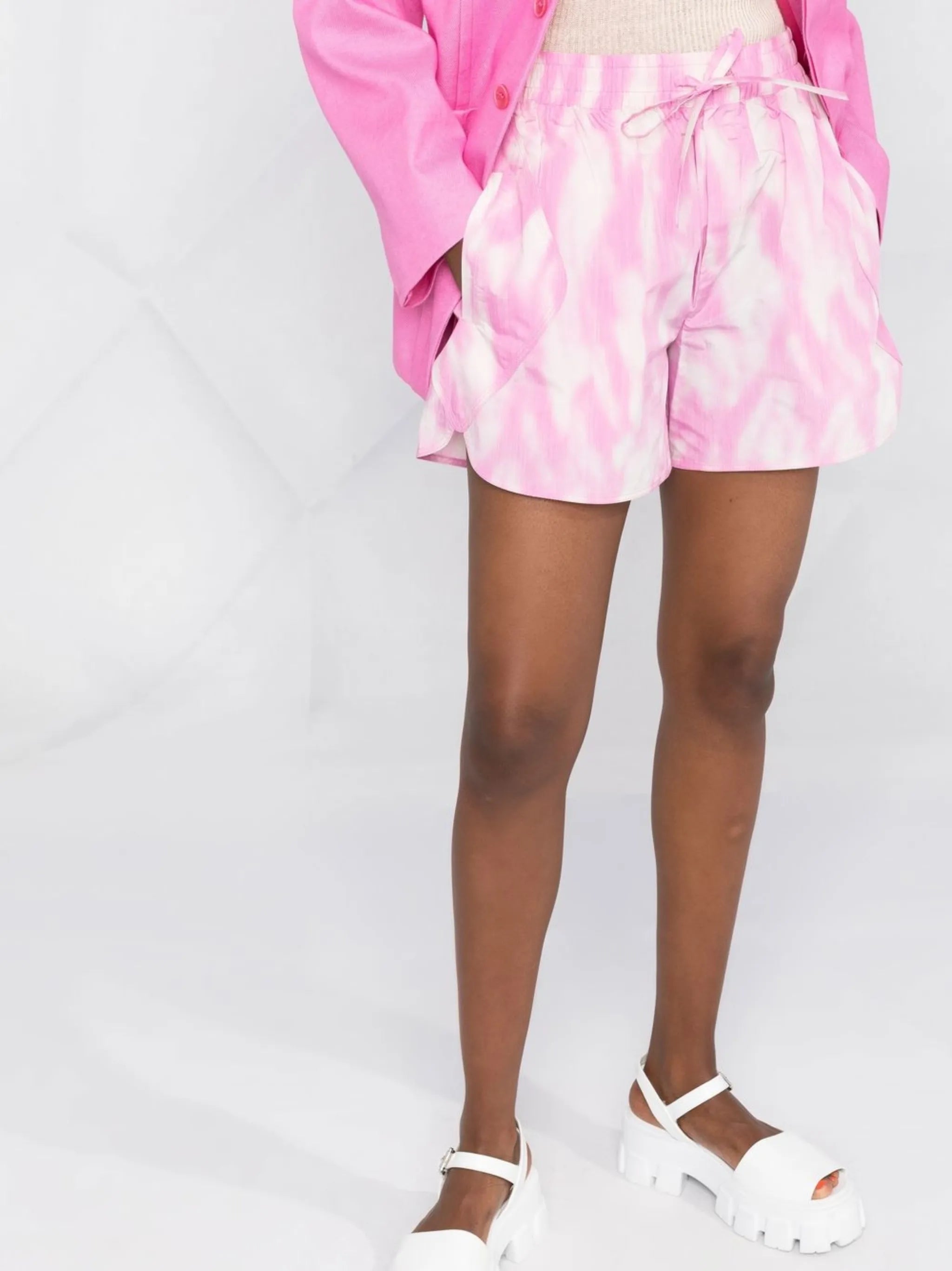 drawstring tech shorts