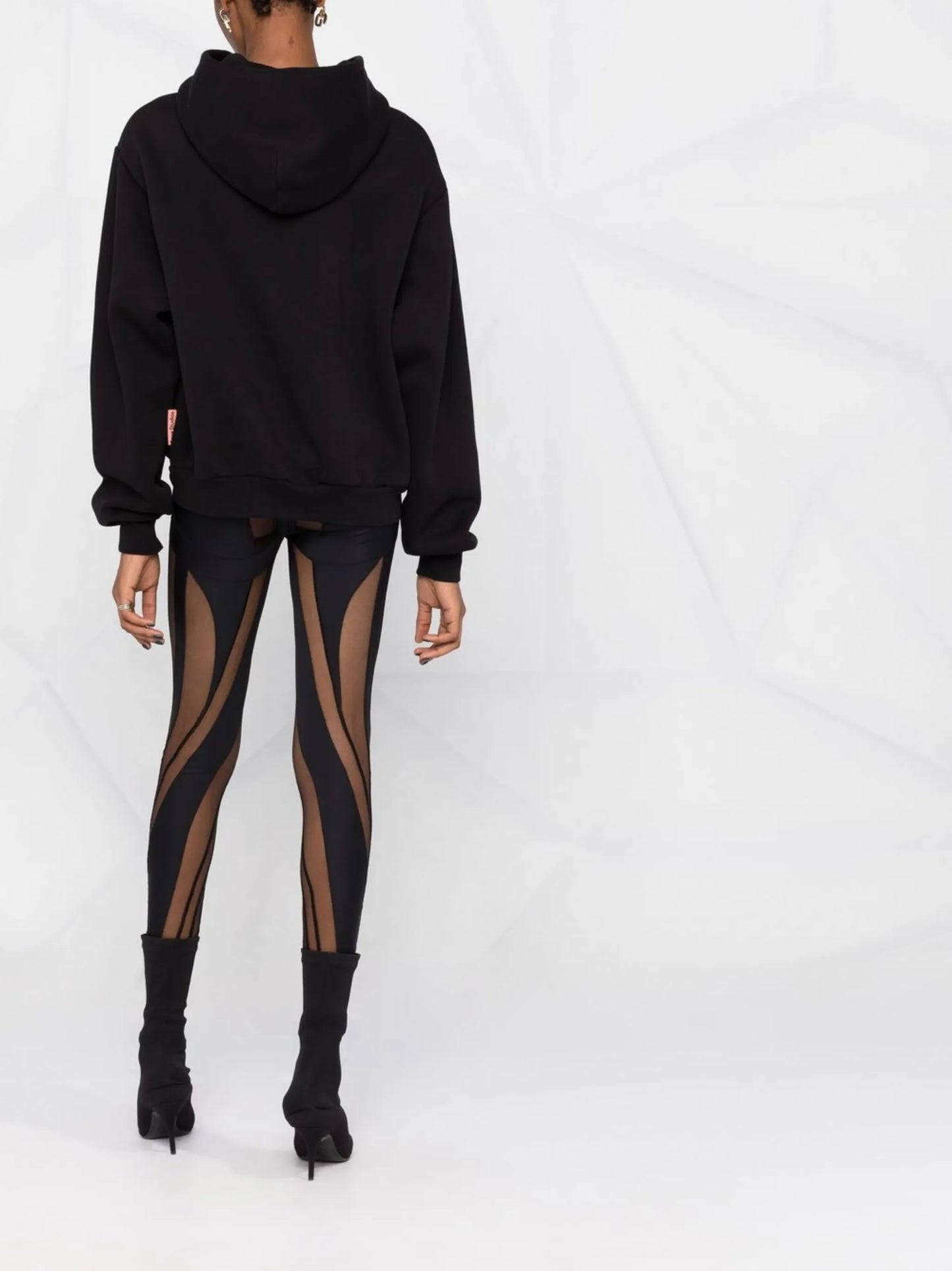 sheer-panelled leggings