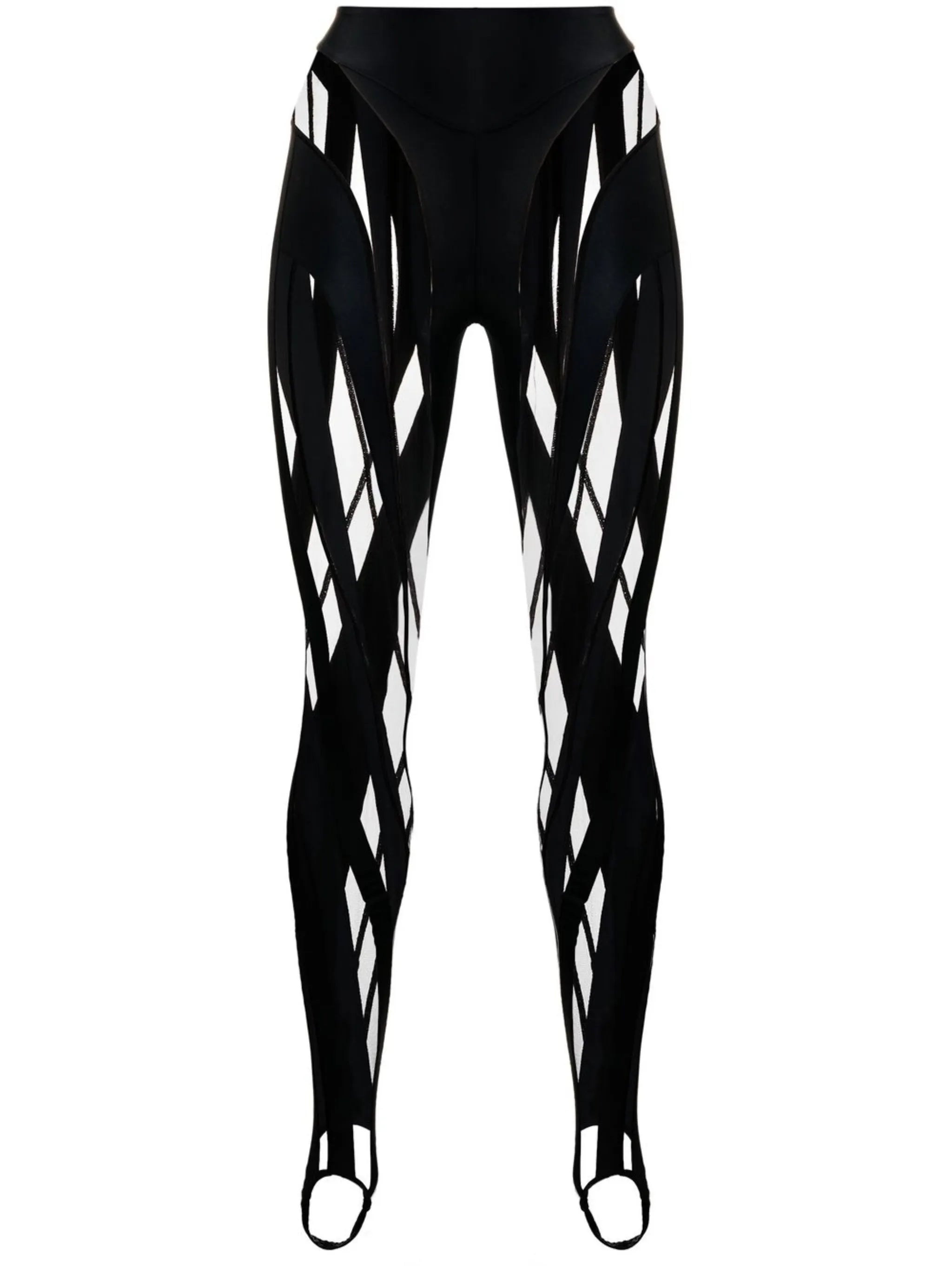 sheer-panelled leggings