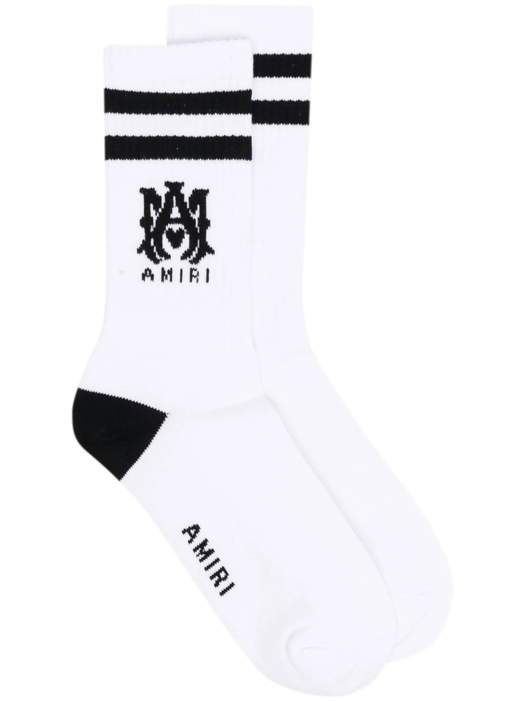 monogram-print socks