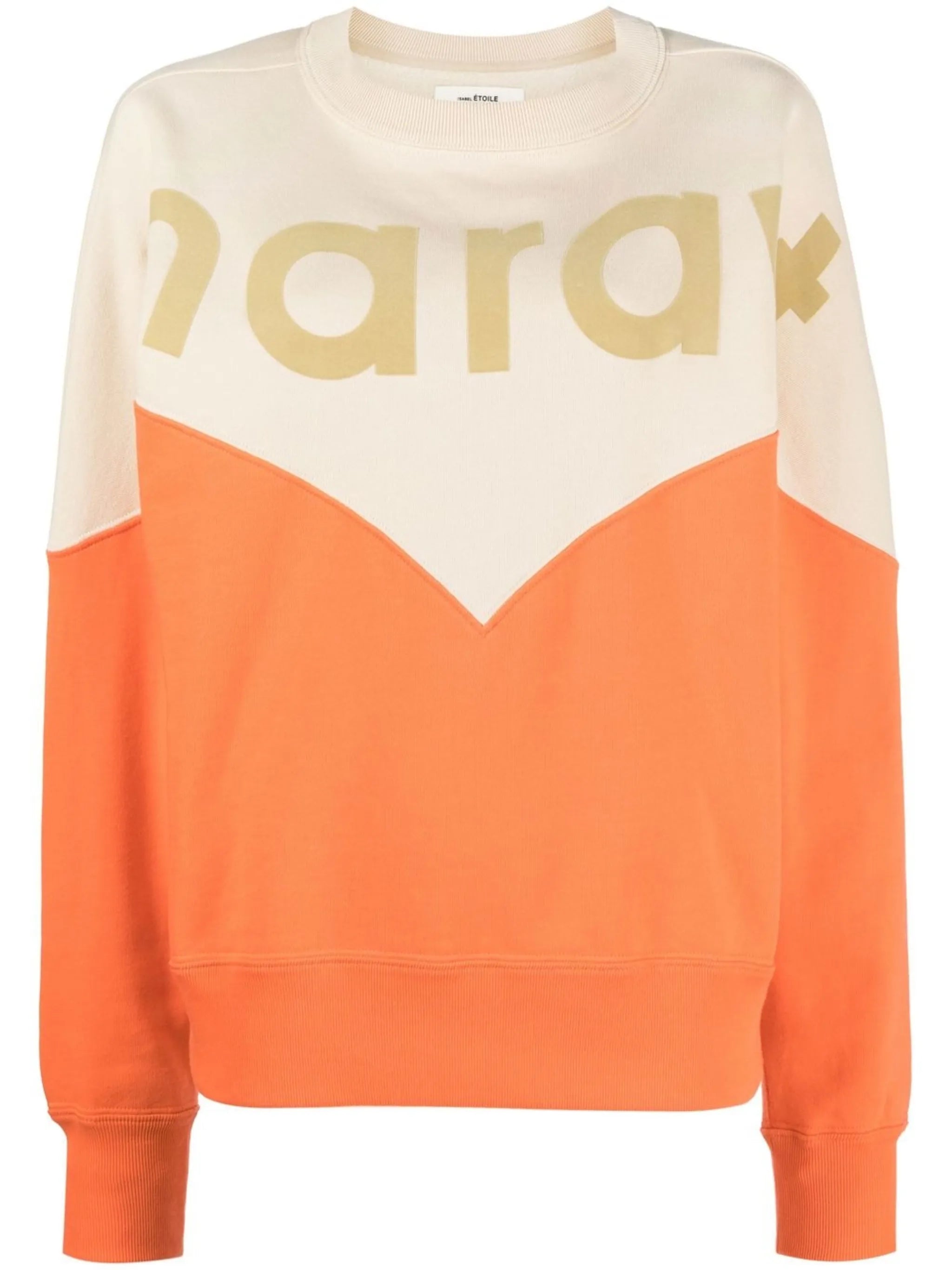 logo-print two-tone sweatshirt