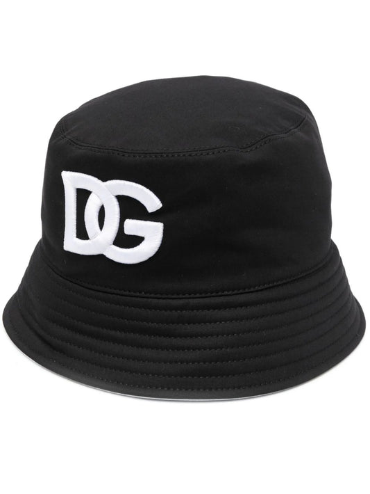 logo-print bucket hat