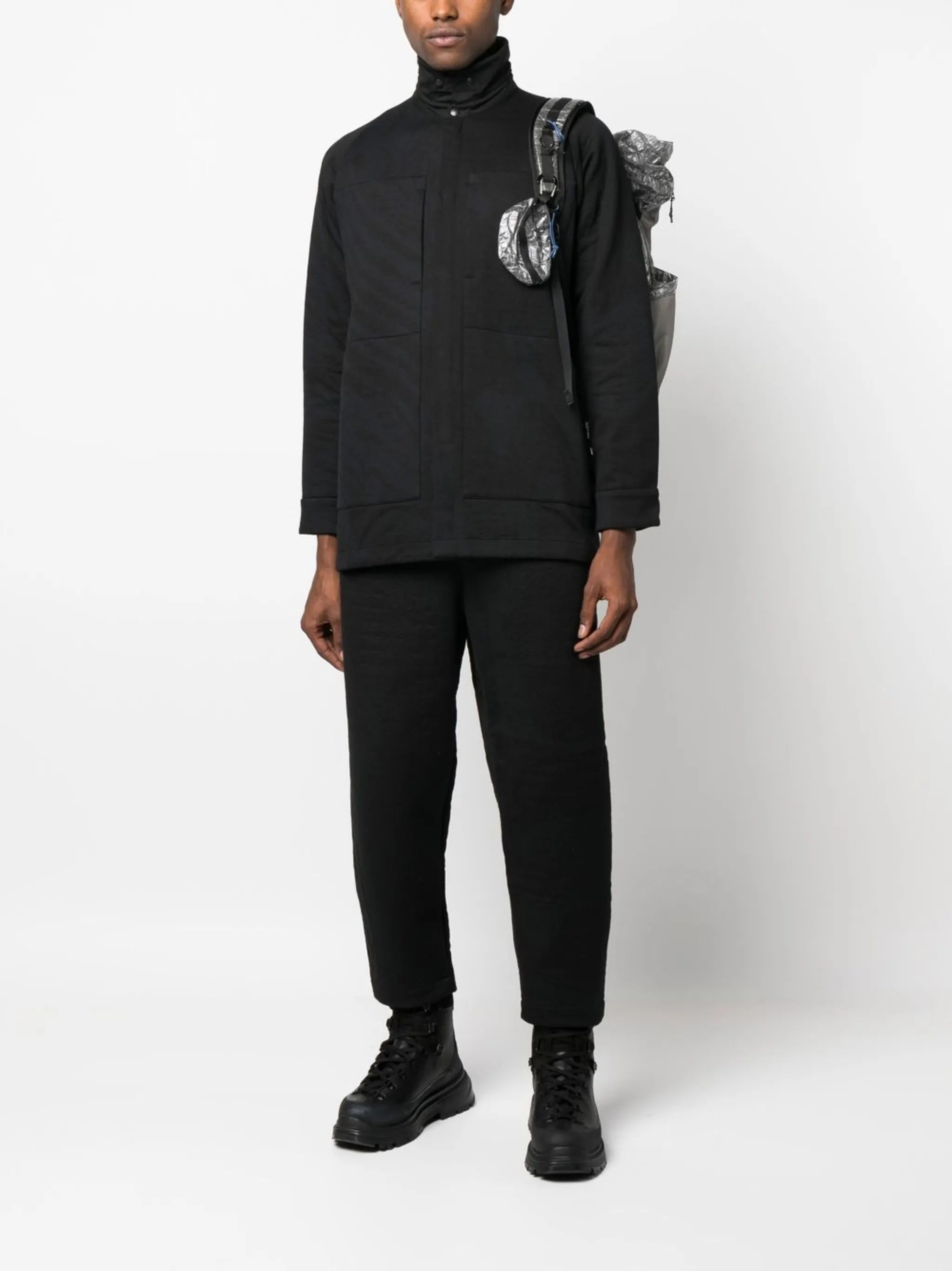 stripe-patterned shirt
