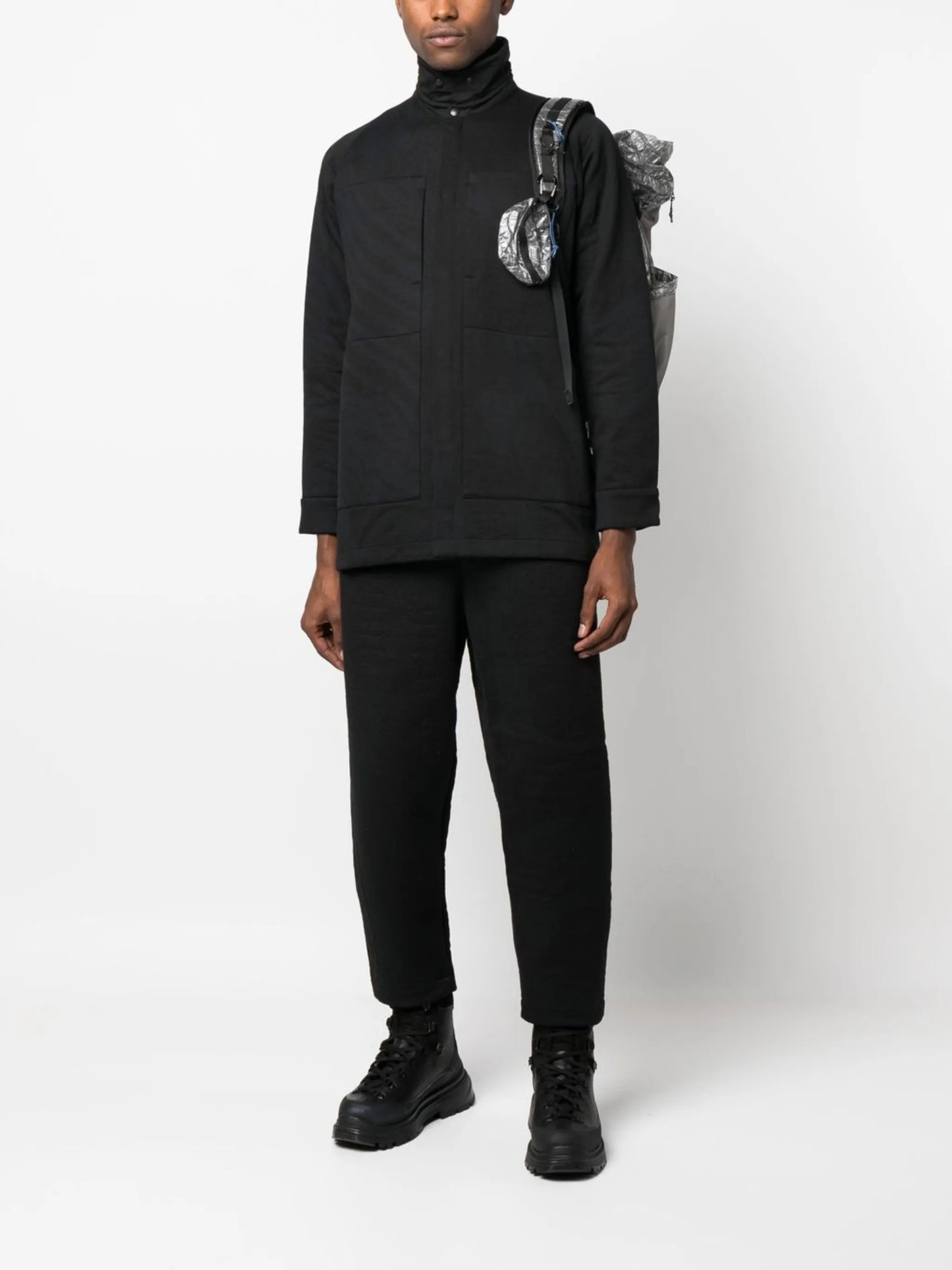stripe-patterned shirt