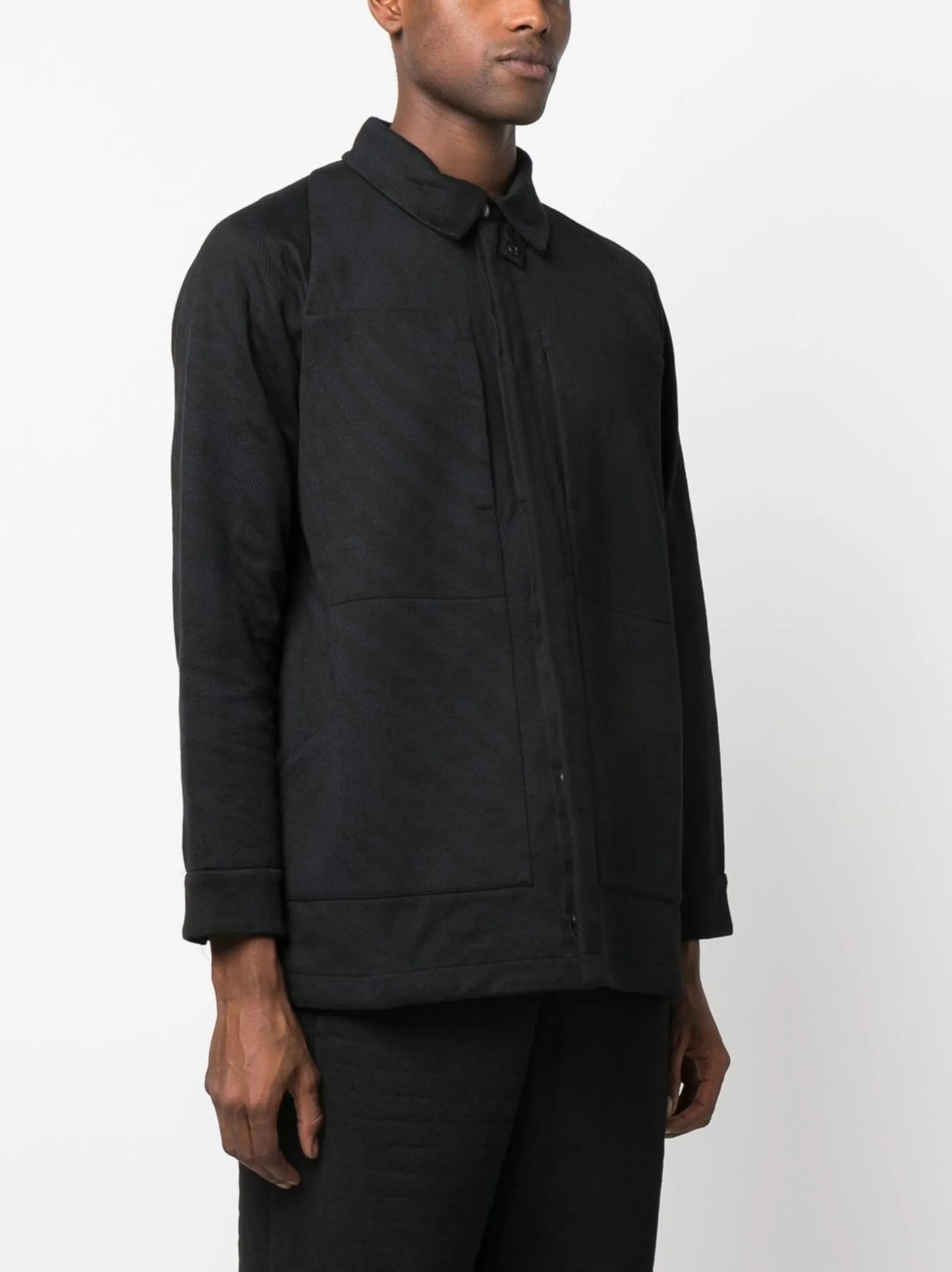 stripe-patterned shirt