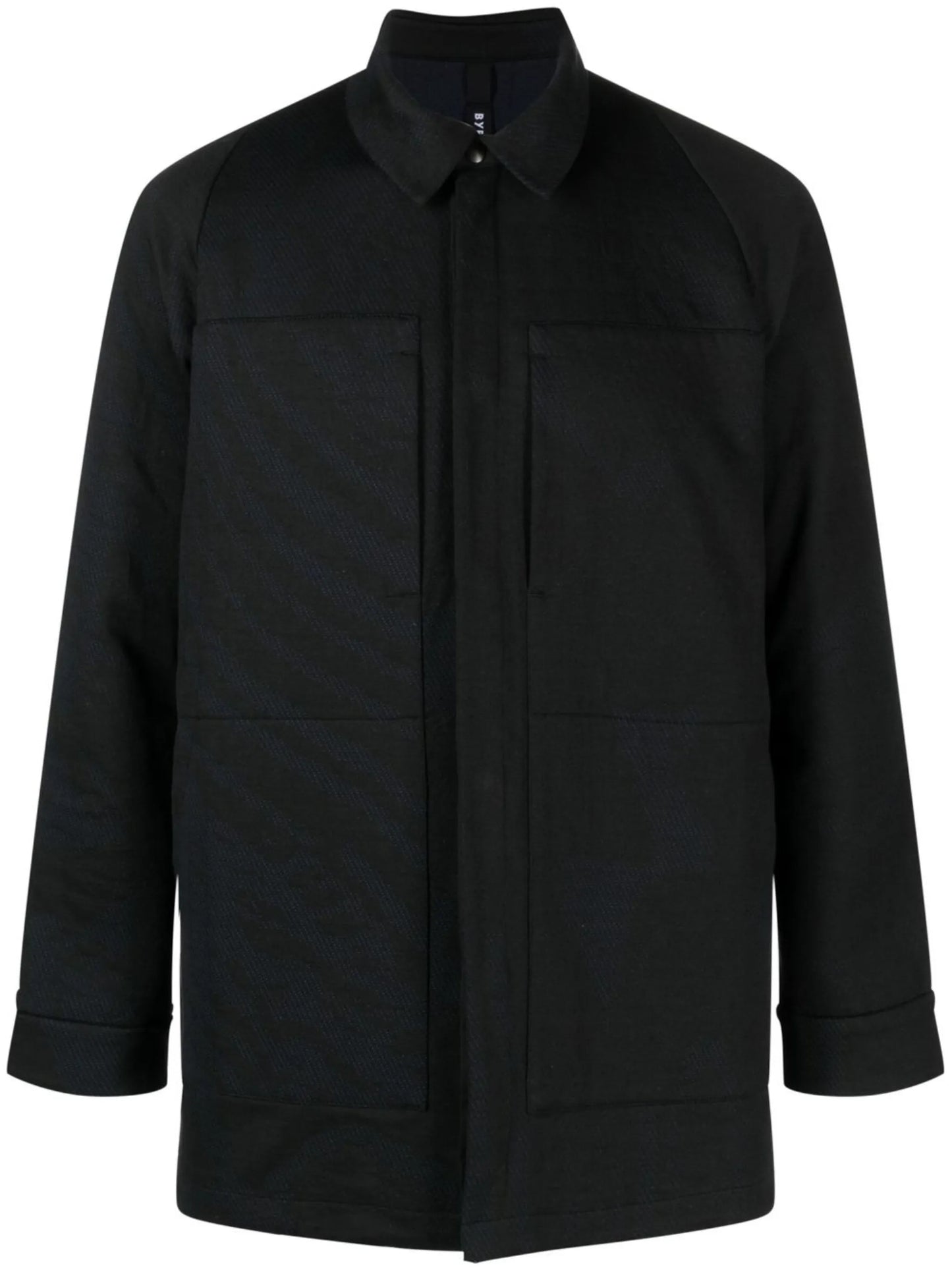 stripe-patterned shirt