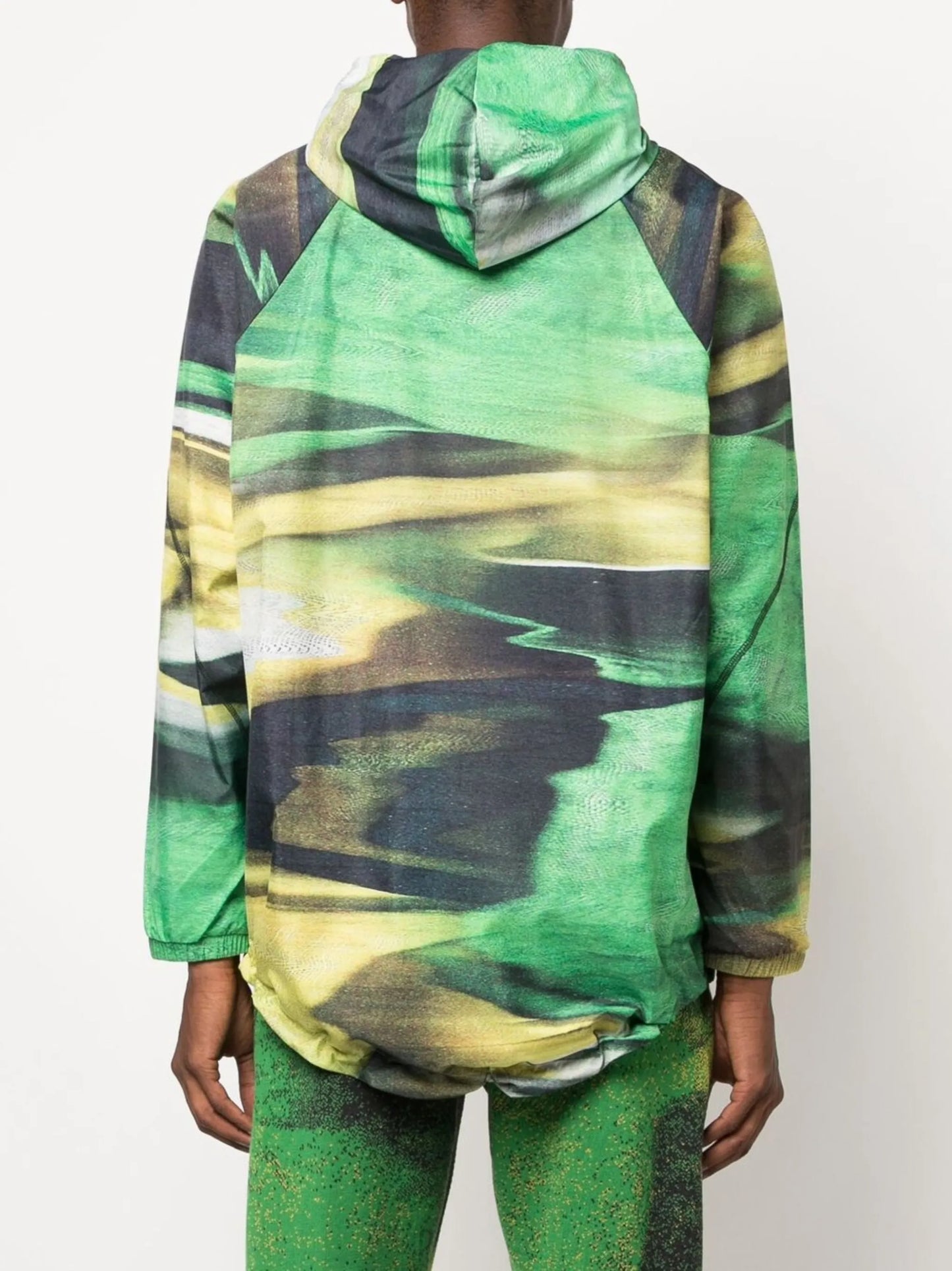 graphic-print hooded jacket