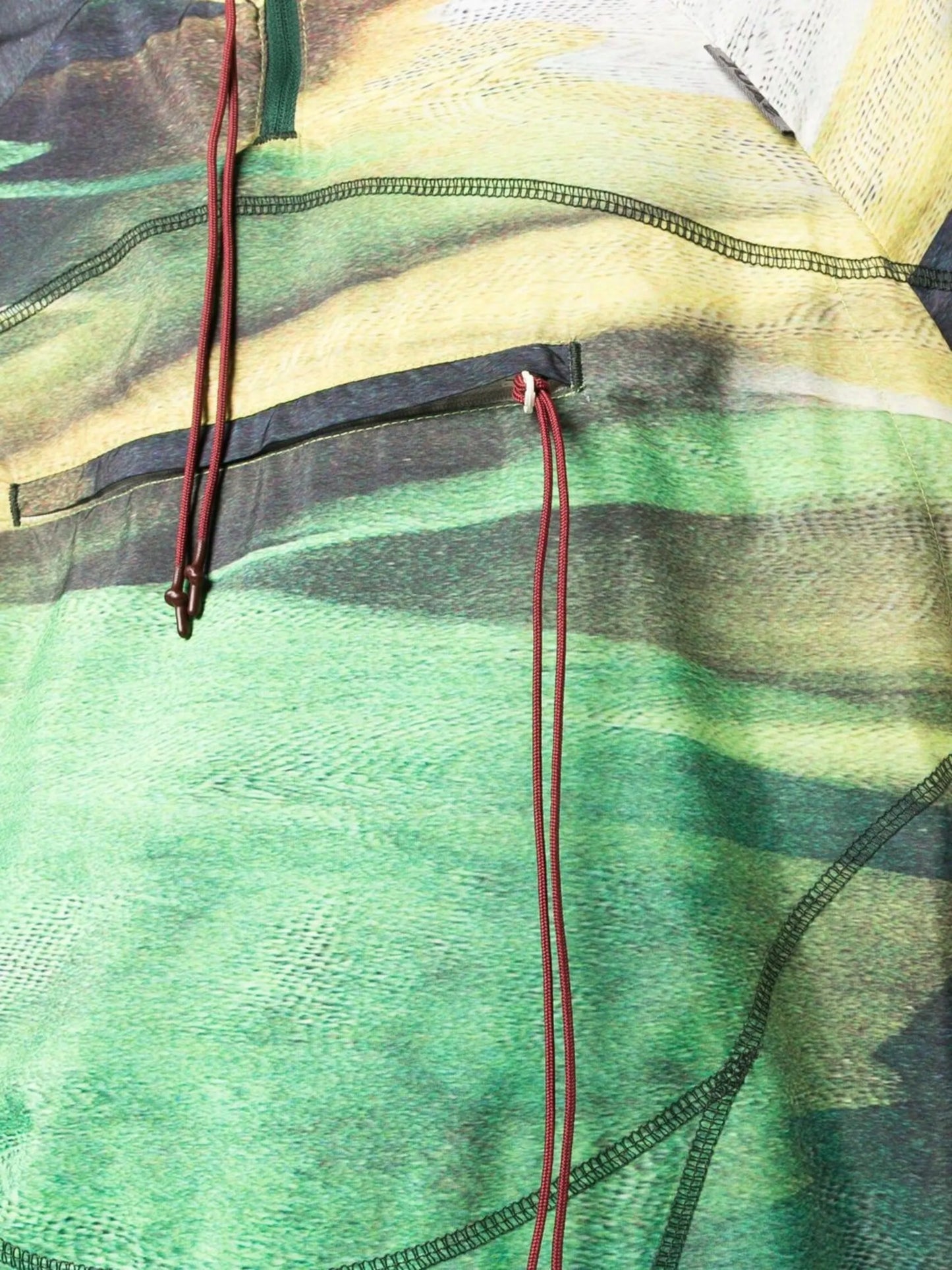 graphic-print hooded jacket