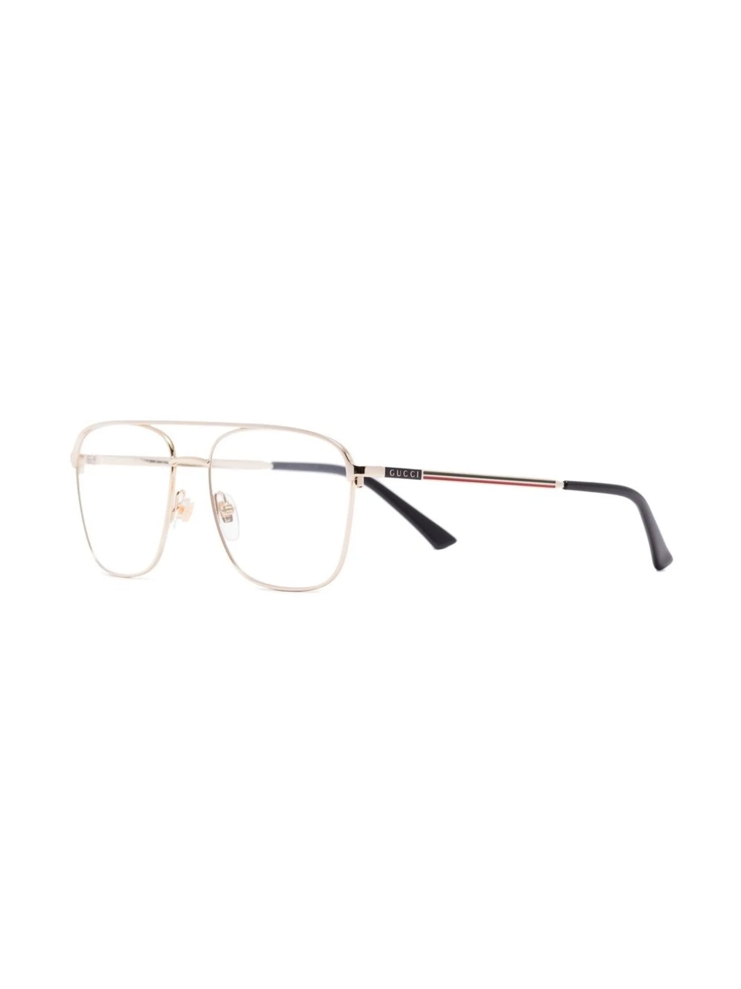 pilot-frame two-tone glasses