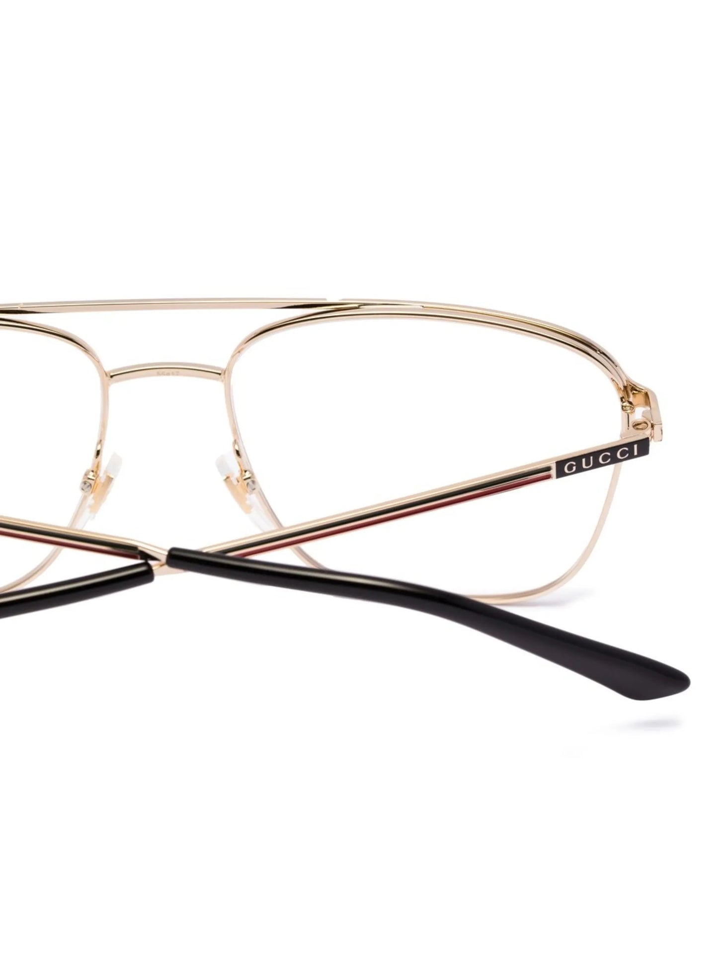 pilot-frame two-tone glasses