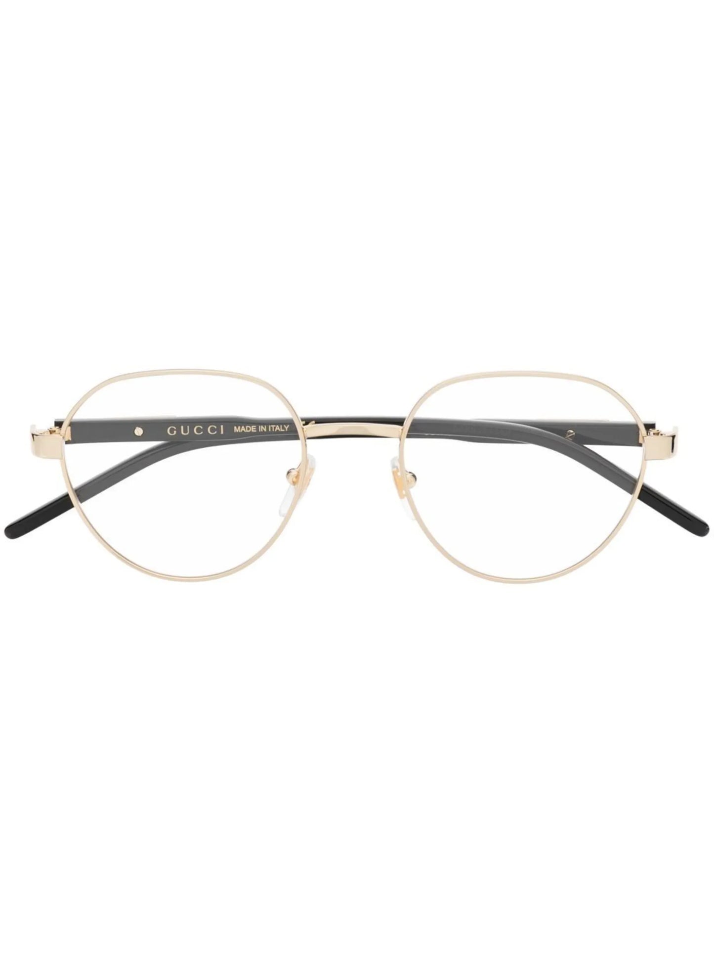 oval-frame glasses