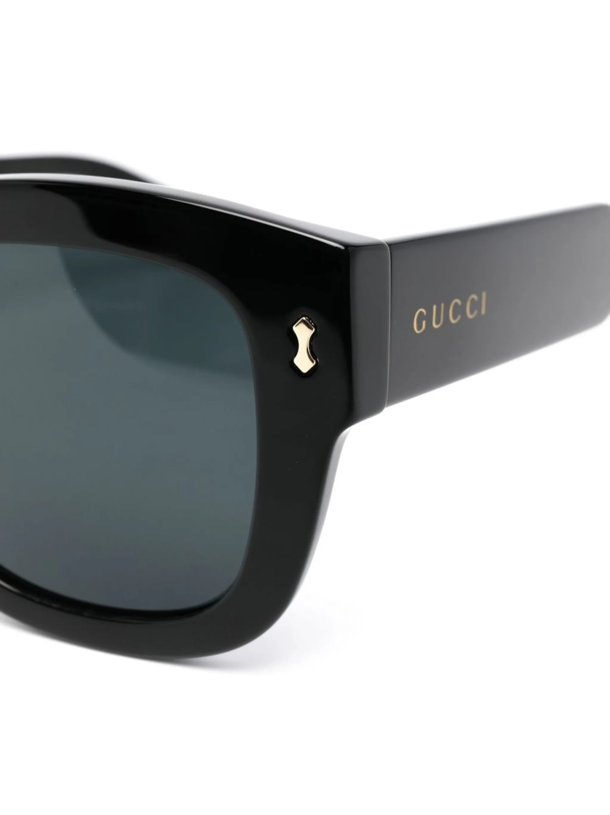rectangle-frame branded sunglasses
