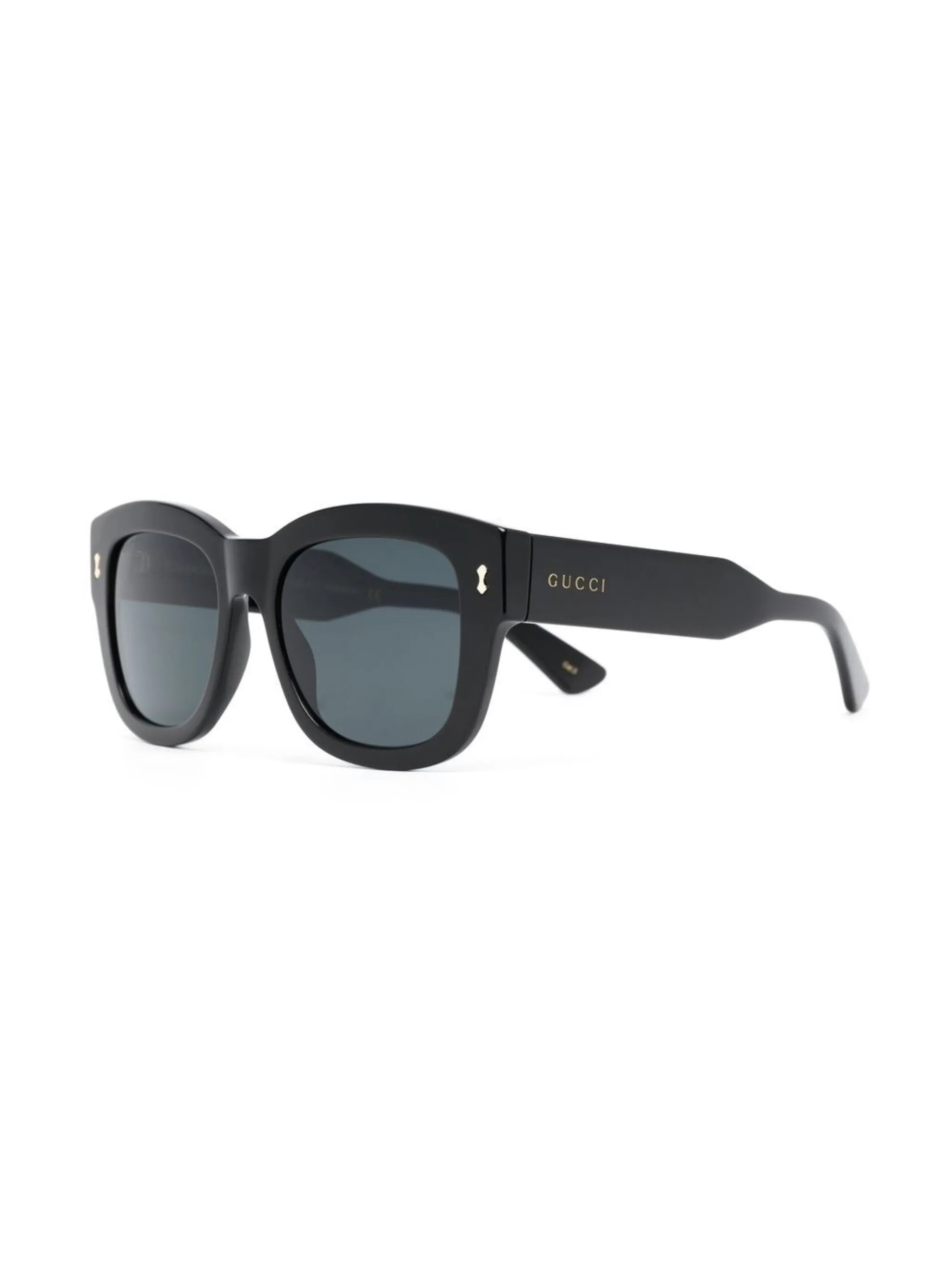 rectangle-frame branded sunglasses