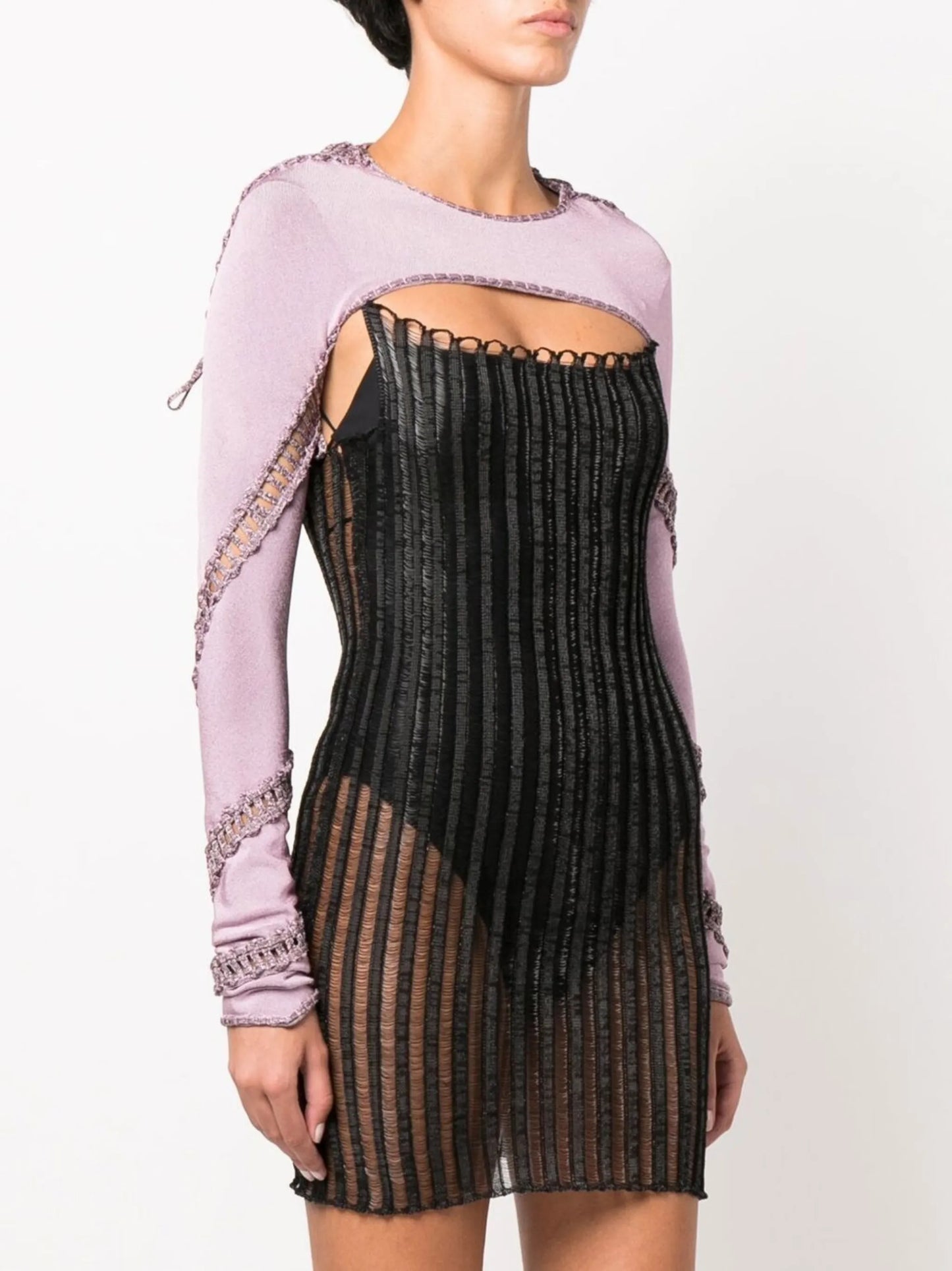 cut-out detailed sleeve top