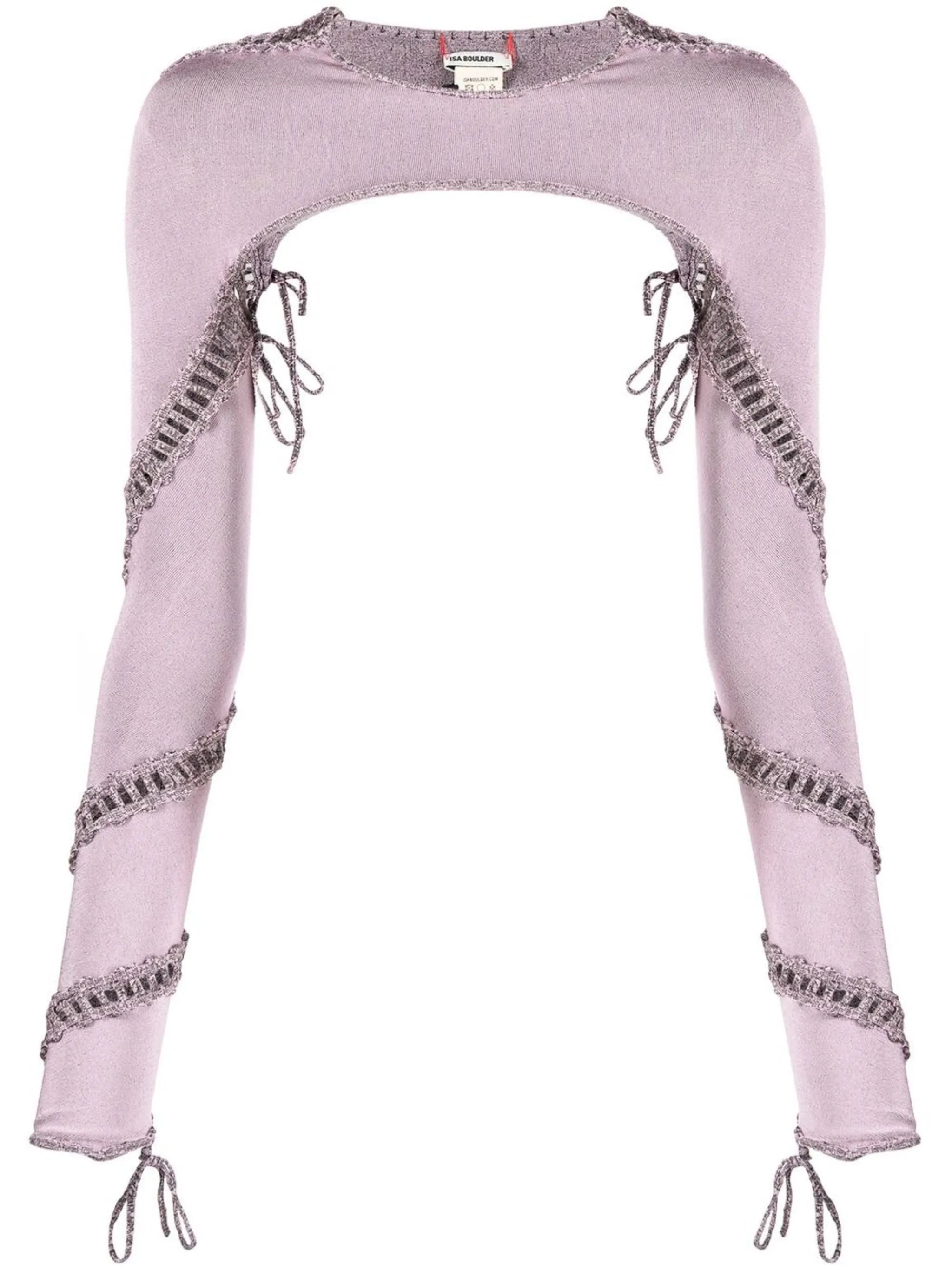 cut-out detailed sleeve top