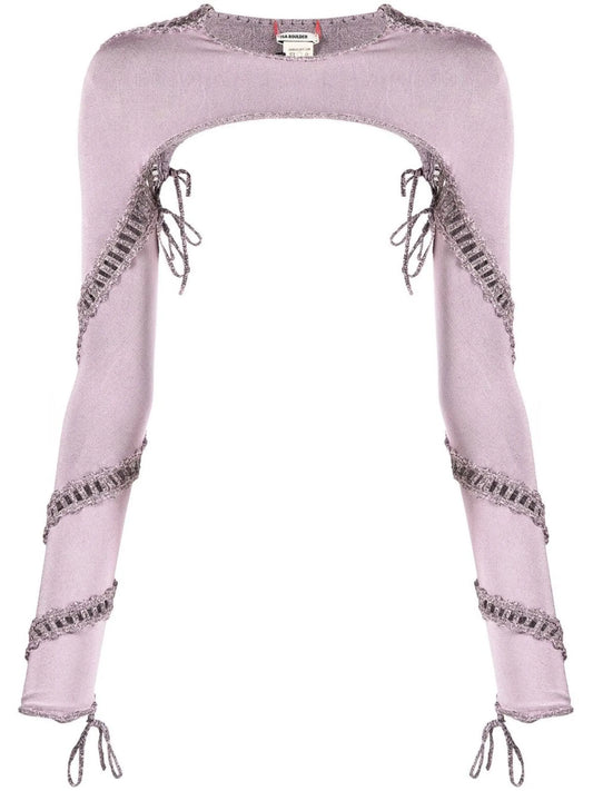 cut-out detailed sleeve top