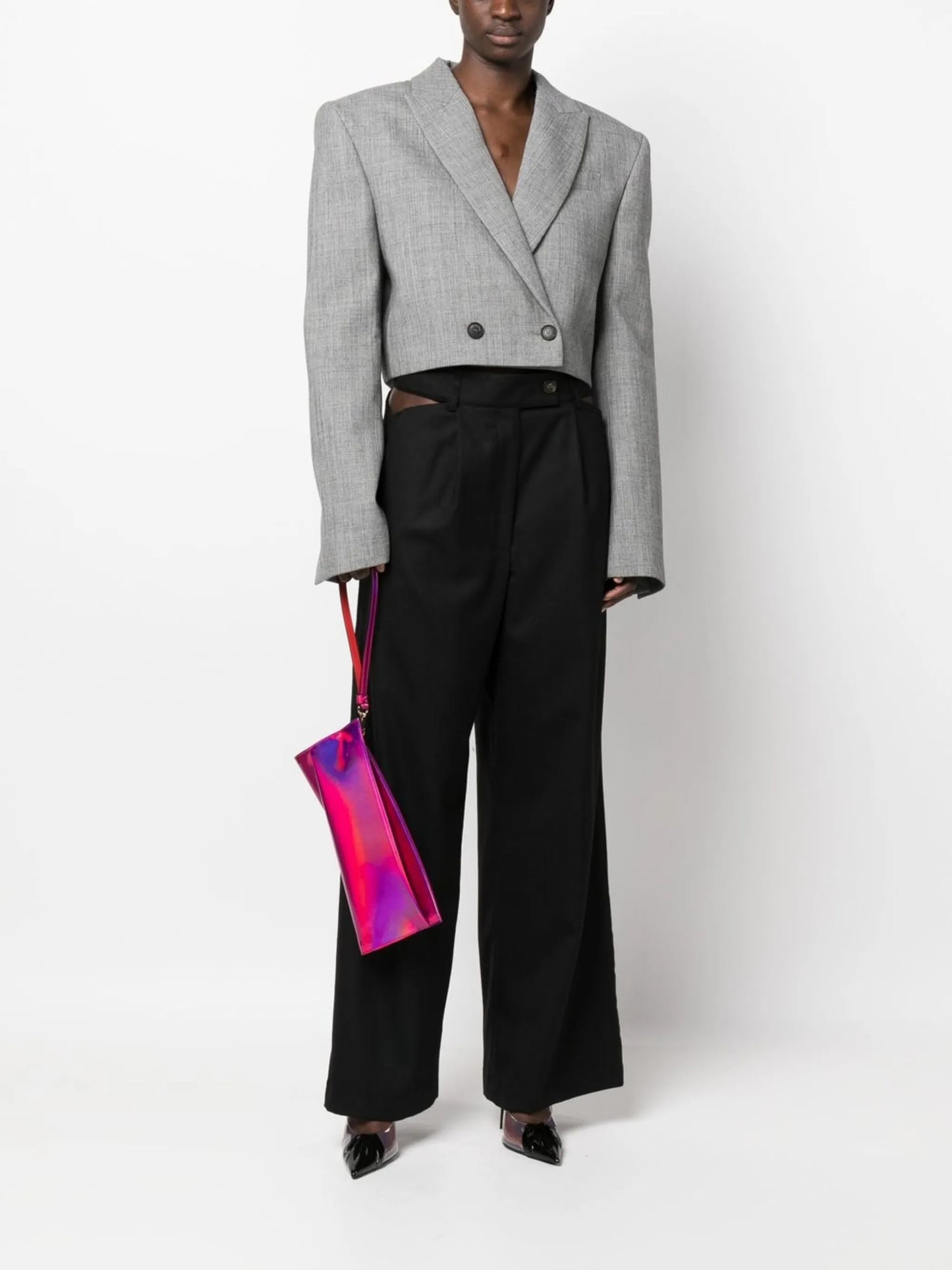 Loubitwist clutch bag