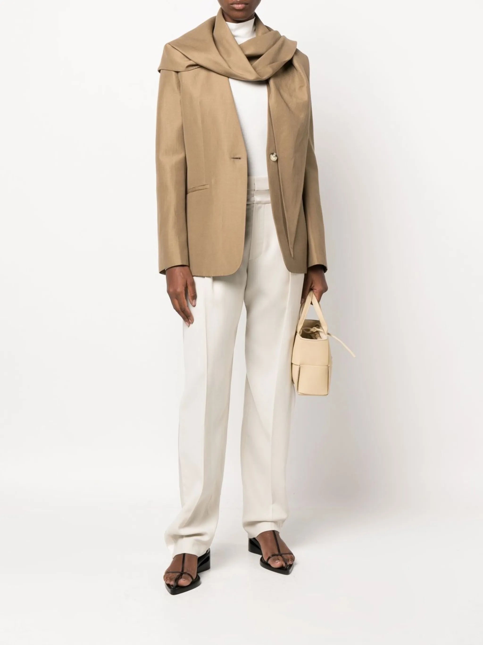 removable scarf blazer