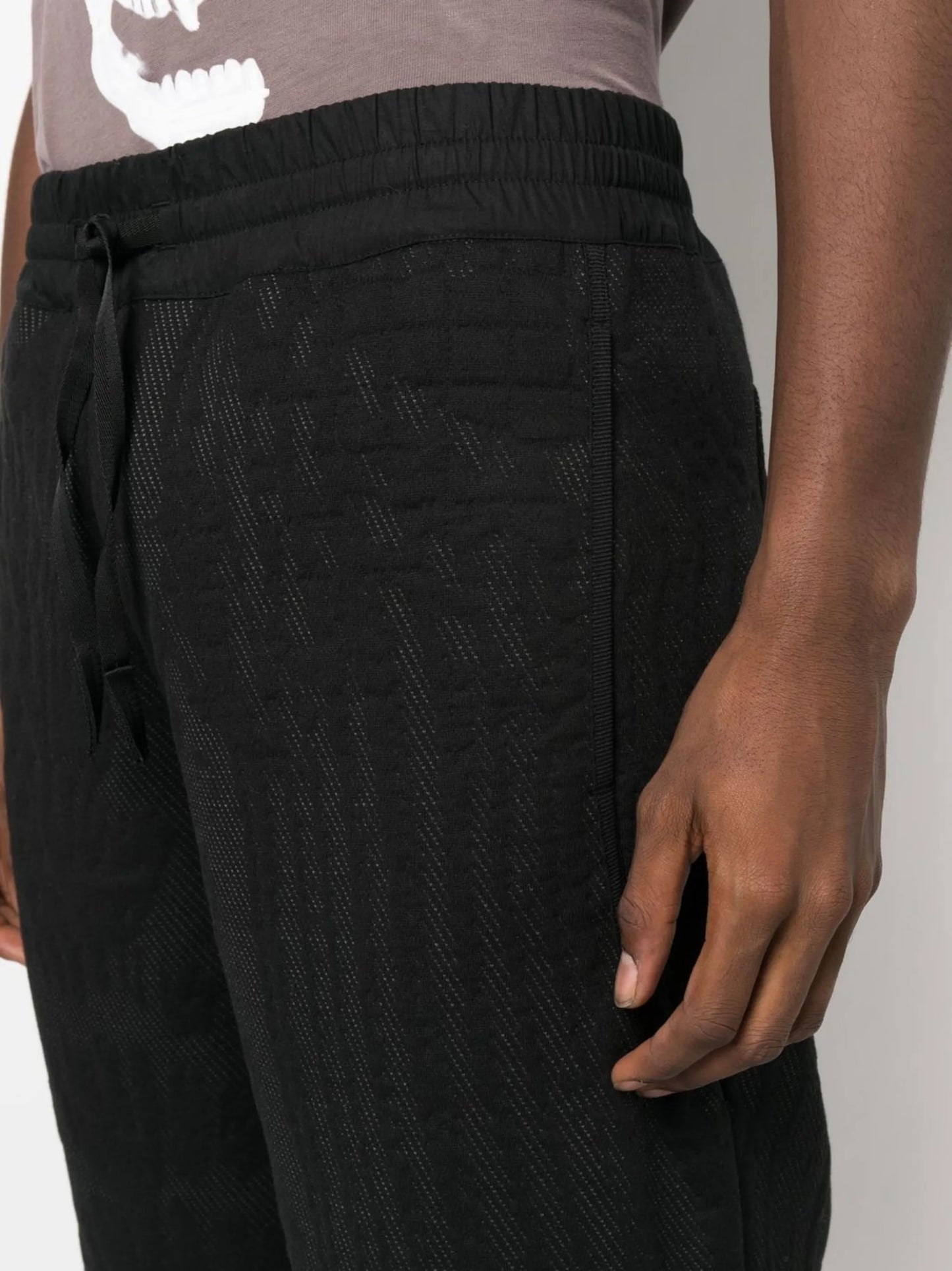embroidered detail cropped trousers